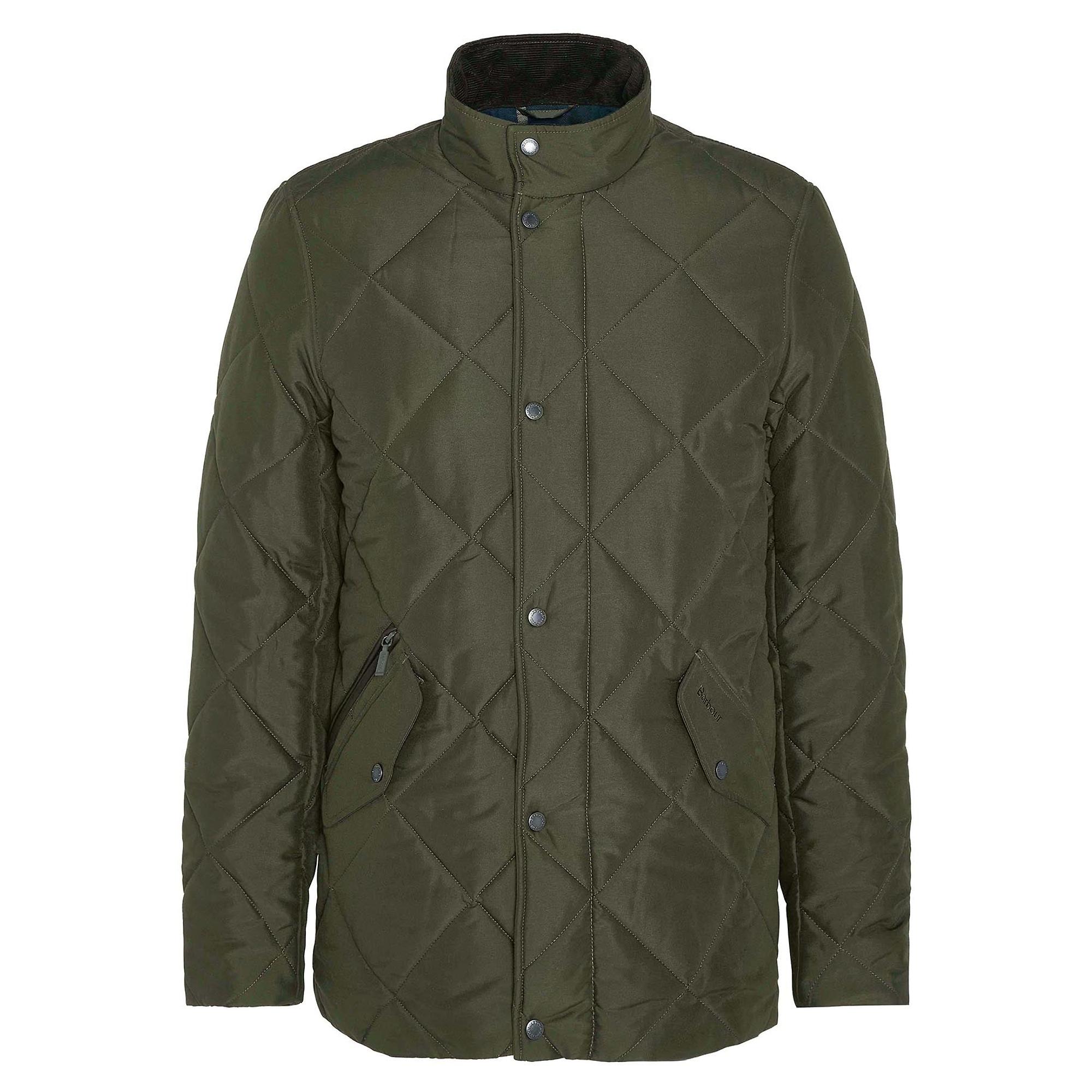 Product image 1 of 11 of Barbour Men's Winter Chelsea Quilted Jacket - Sage/Greenloch Tartan