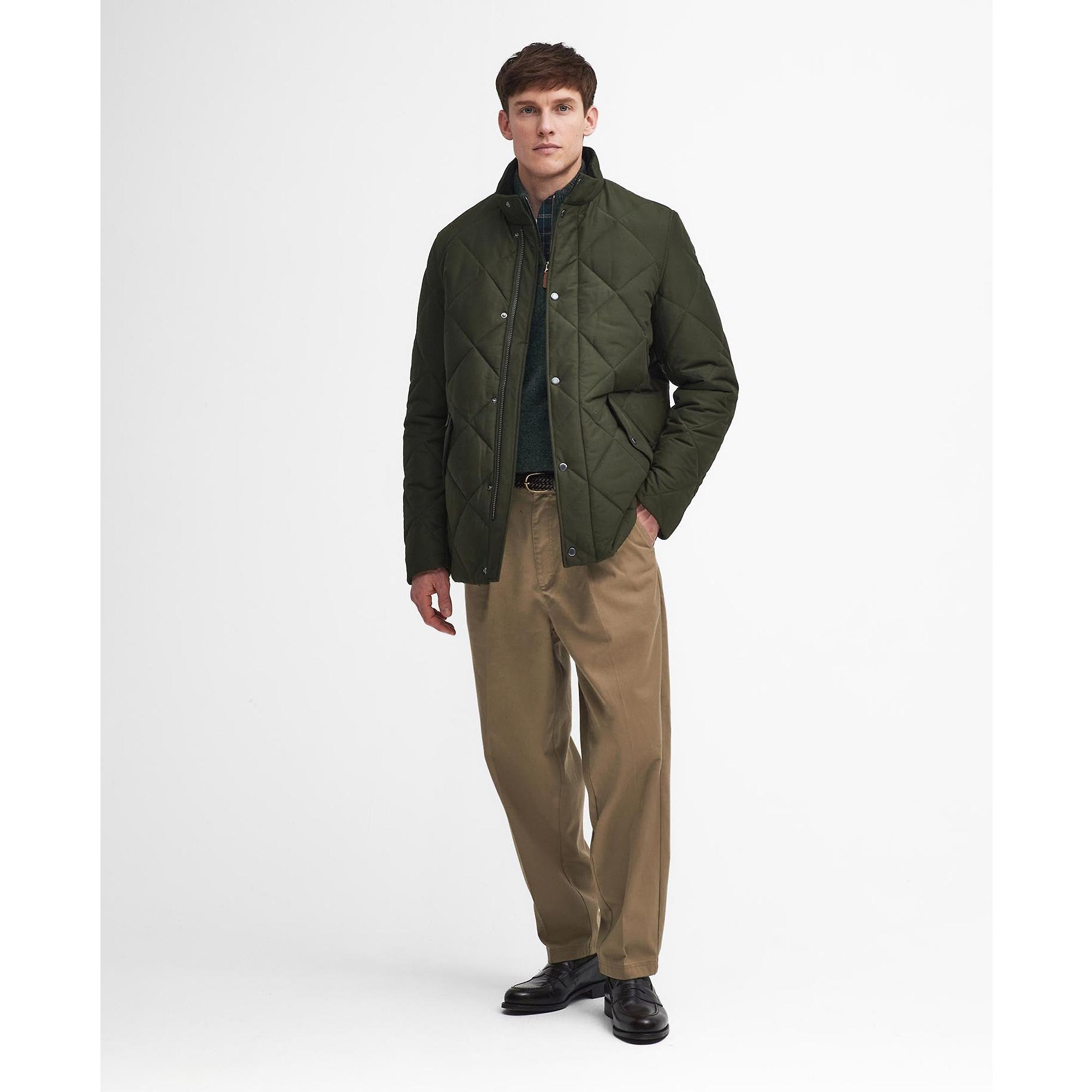 Product image 5 of 11 of Barbour Men's Winter Chelsea Quilted Jacket - Sage/Greenloch Tartan
