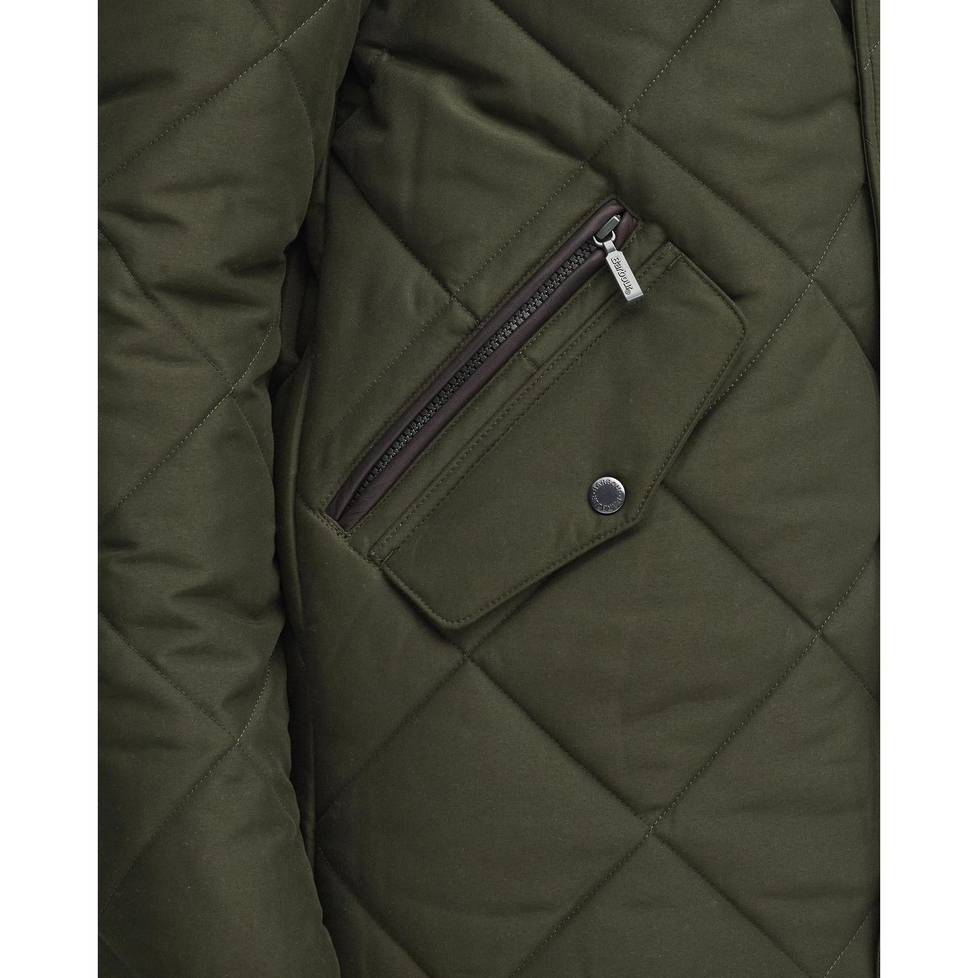 Product image 9 of 11 of Barbour Men's Winter Chelsea Quilted Jacket - Sage/Greenloch Tartan