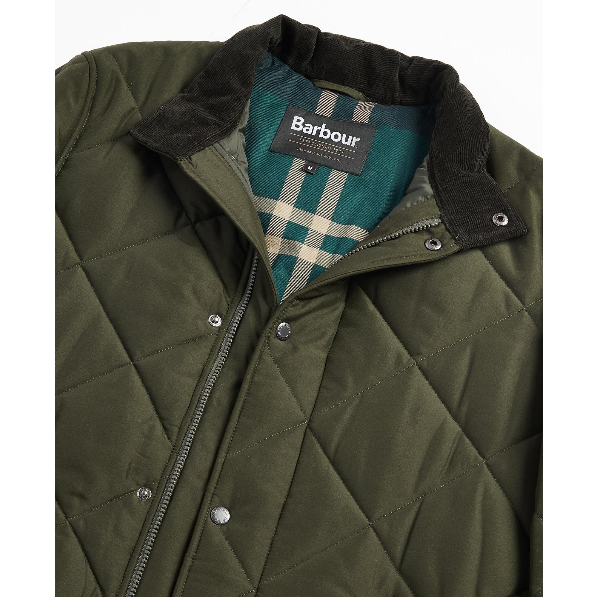 Product image 2 of 11 of Barbour Men's Winter Chelsea Quilted Jacket - Sage/Greenloch Tartan