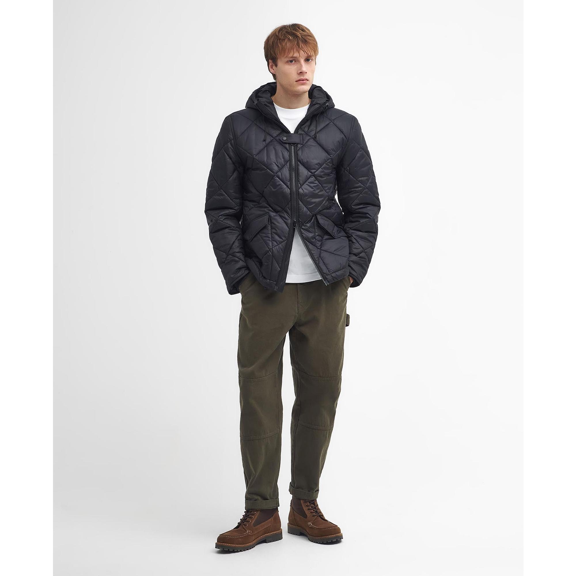 Product image 4 of 9 of Barbour Men's Re-Engineered Endurance Quilted Jacket - Black
