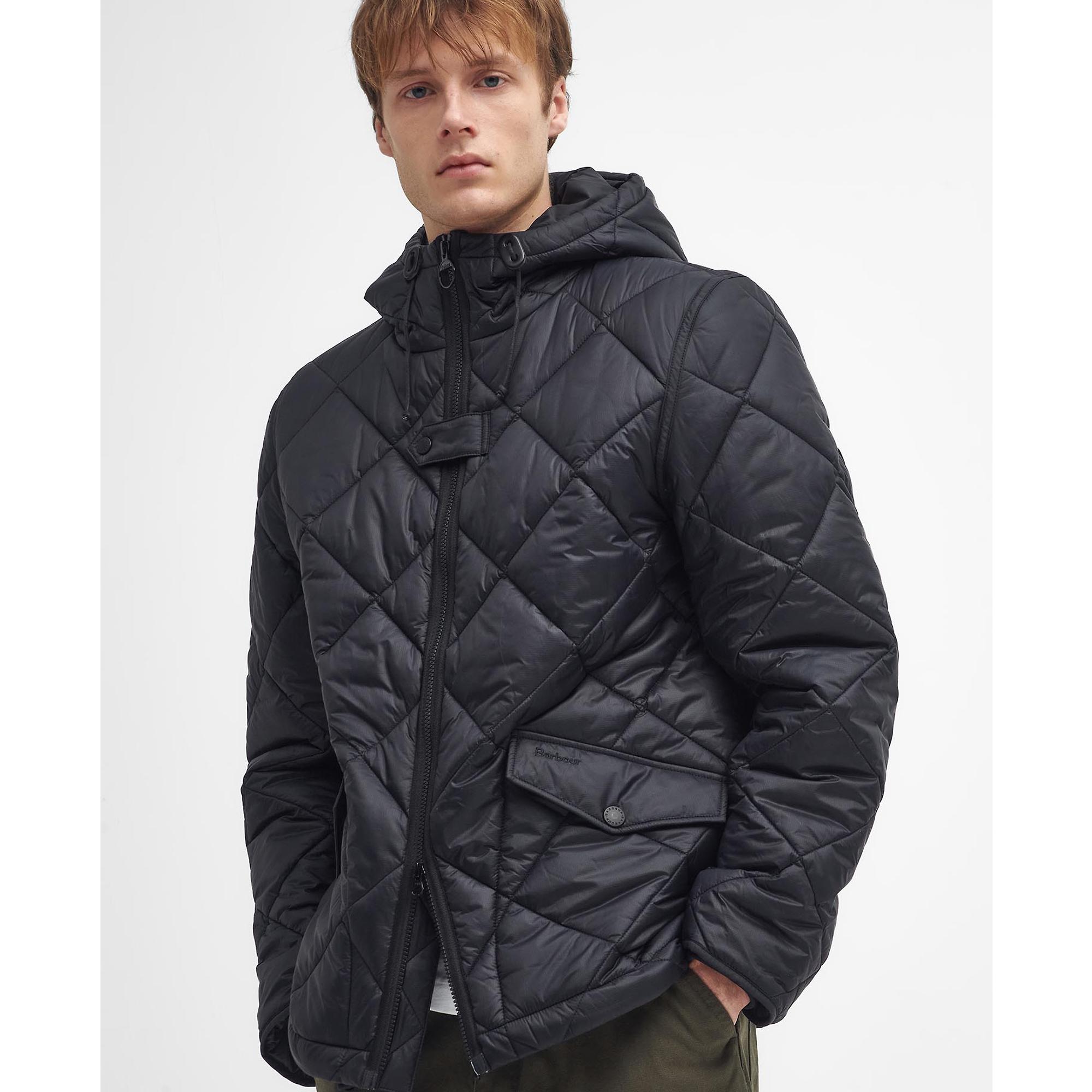 Product image 2 of 9 of Barbour Men's Re-Engineered Endurance Quilted Jacket - Black