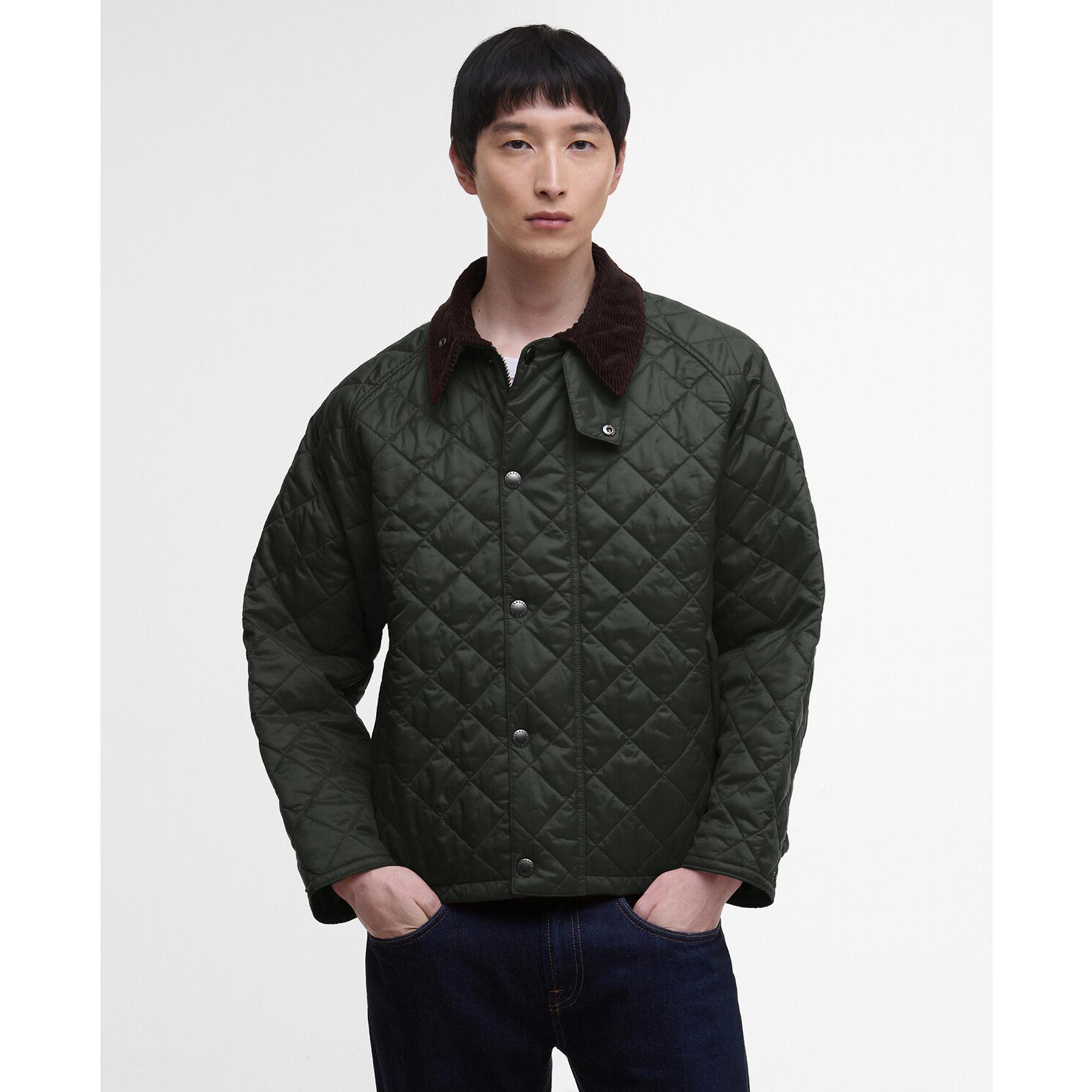 Product image 2 of 17 of Barbour Men's OS Transport Quilted Jacket - Sage