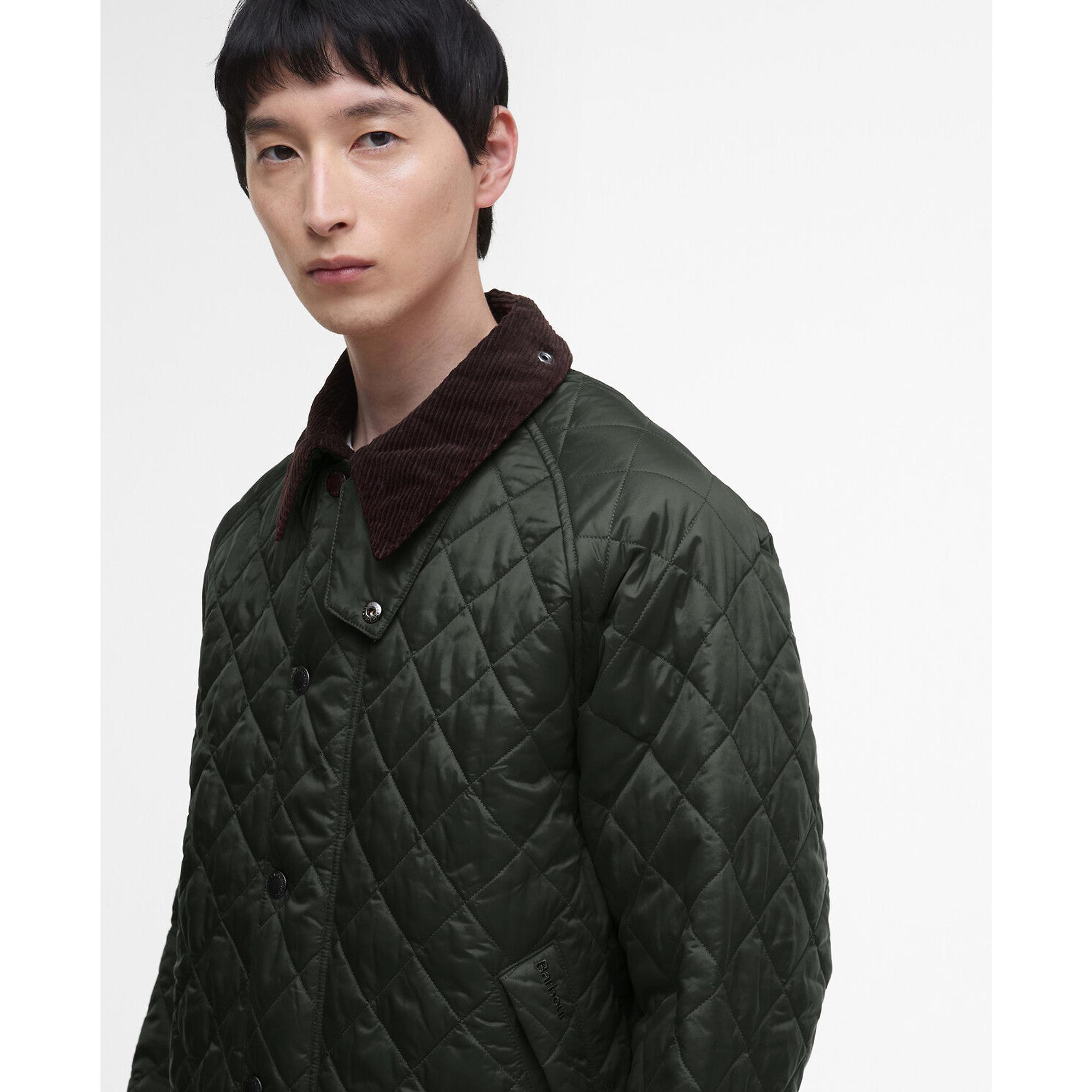 Product image 5 of 17 of Barbour Men's OS Transport Quilted Jacket - Sage