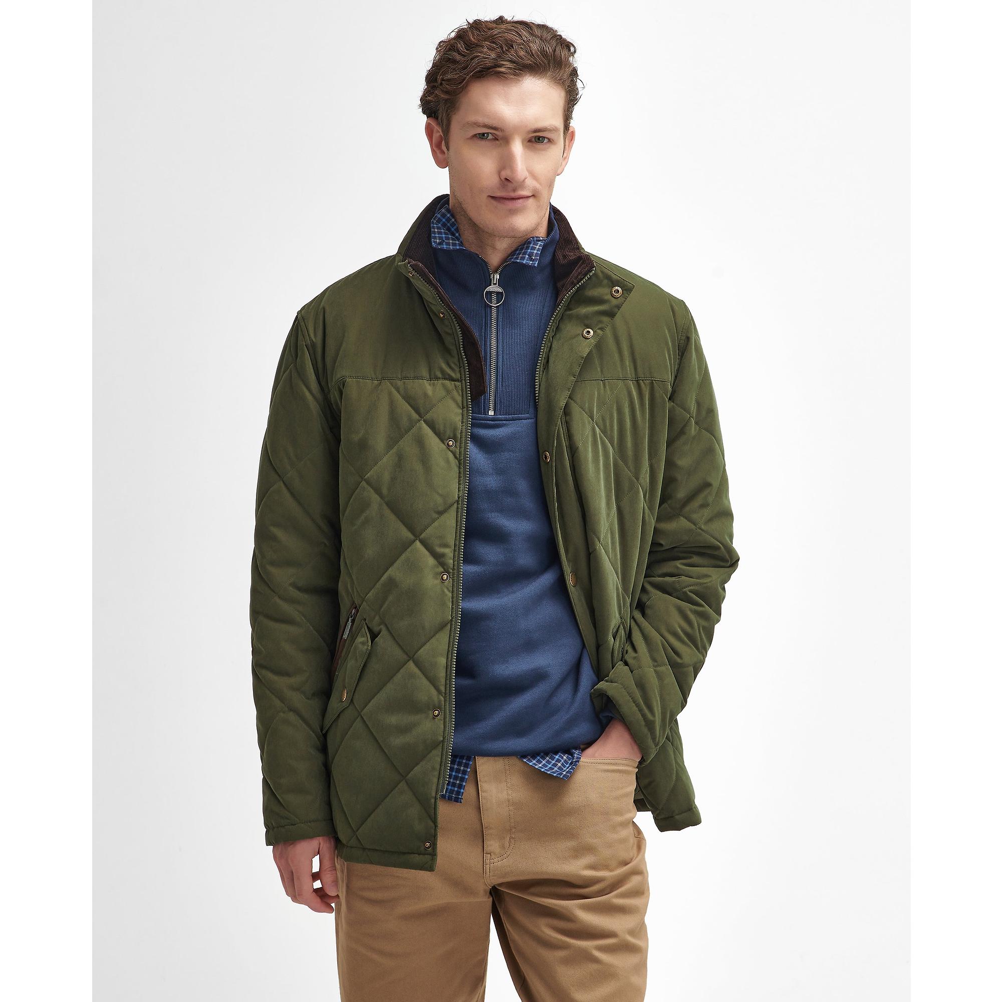 Product image 3 of 6 of Barbour Men's Elter Quilted Jacket - Olive