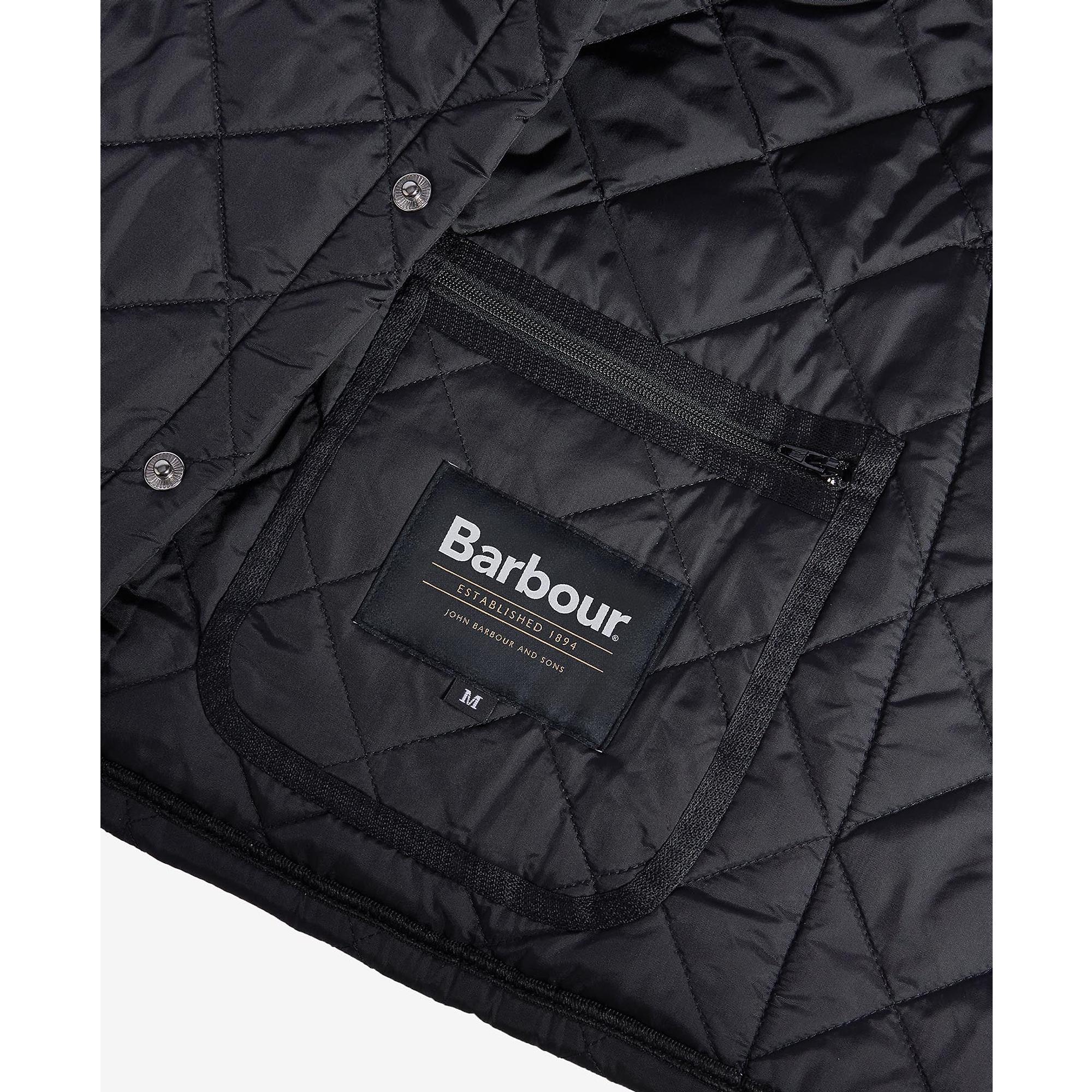 Barbour Mens Heritage Liddesdale Quilted Jacket, S, Black at