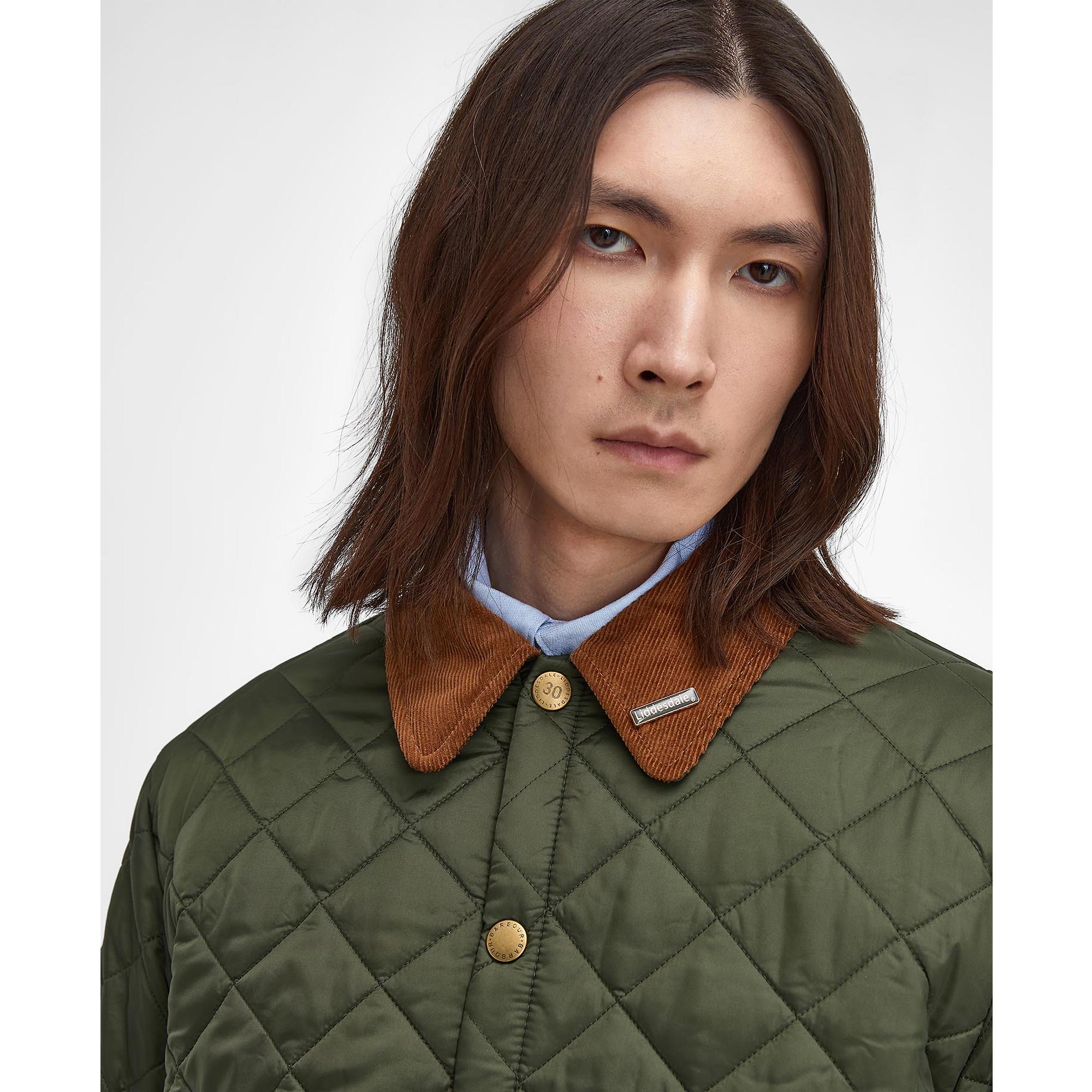 Product image 10 of 13 of Barbour Men's 30th Anniversary Liddesdale Quilted Jacket - Olive