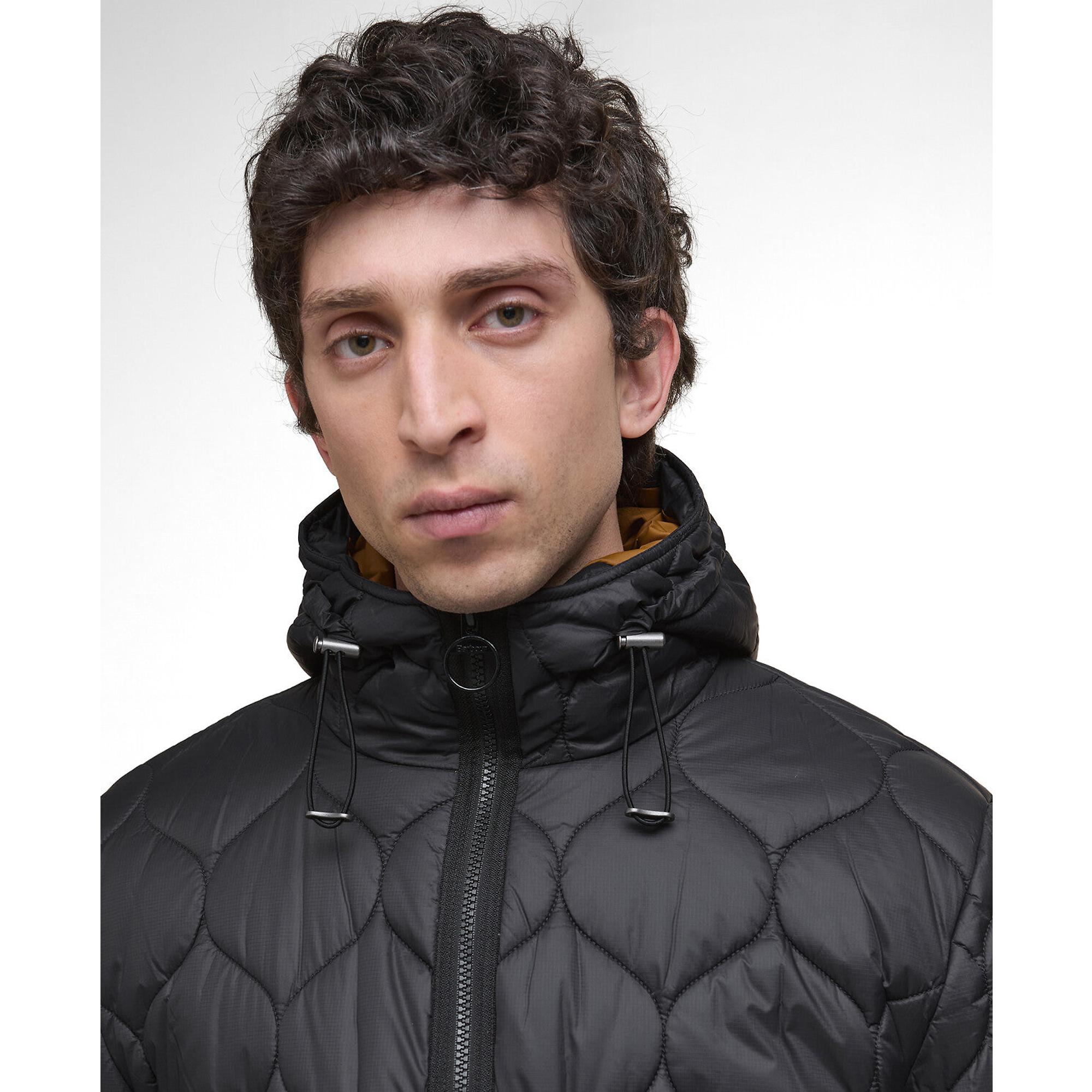 Product image 5 of 7 of Barbour Men's Re-Engineered Hooded Spey Quilted Jacket - Black