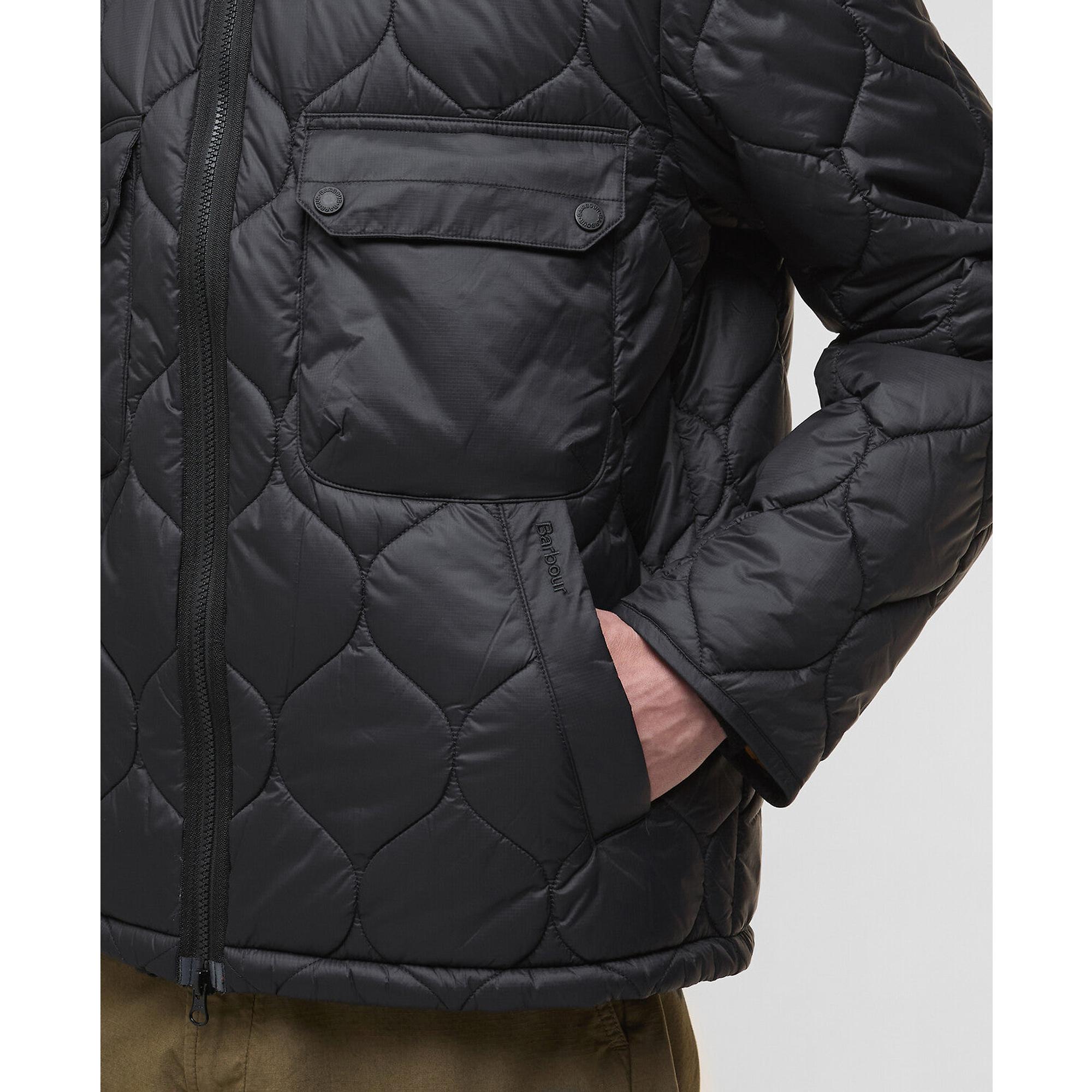 Product image 6 of 7 of Barbour Men's Re-Engineered Hooded Spey Quilted Jacket - Black