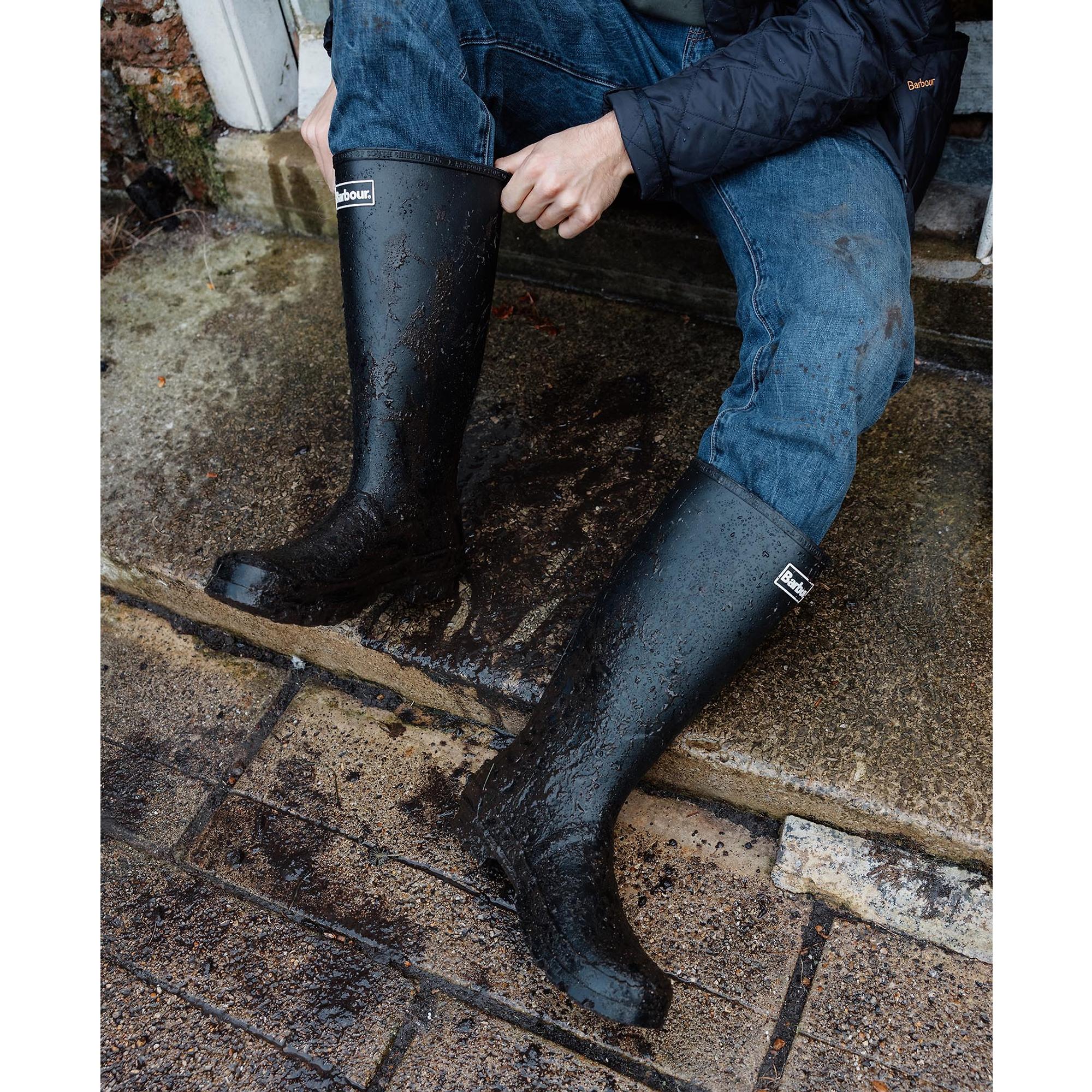 Product image 6 of 6 of Barbour Men's Bede Tall Wellingtons - Black