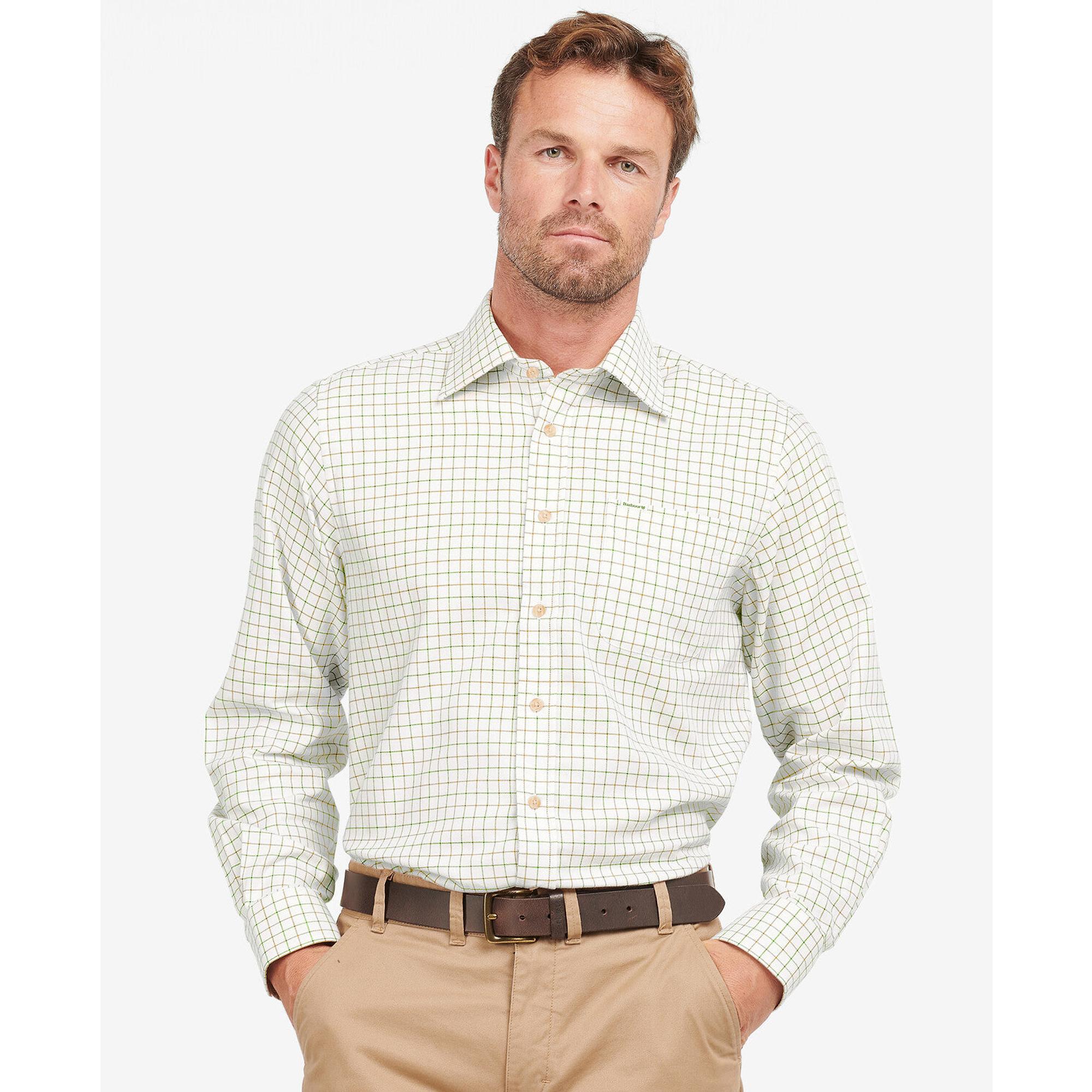 Product image 2 of 6 of Barbour Men's Field Tattersall Shirt - Green/Brown