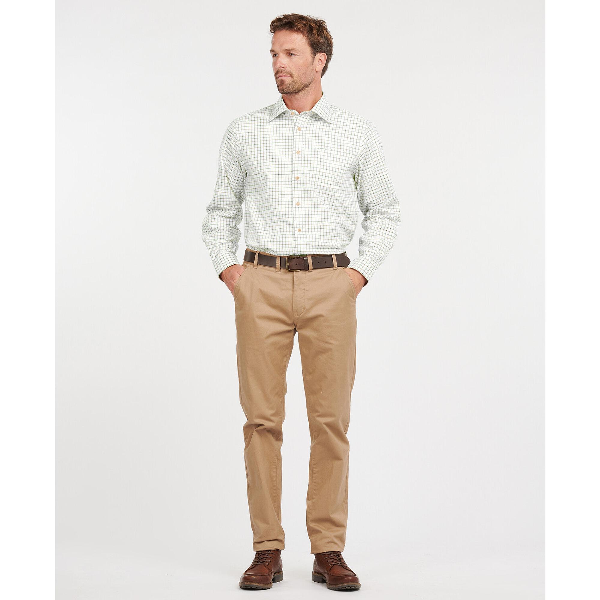 Product image 3 of 6 of Barbour Men's Field Tattersall Shirt - Green/Brown