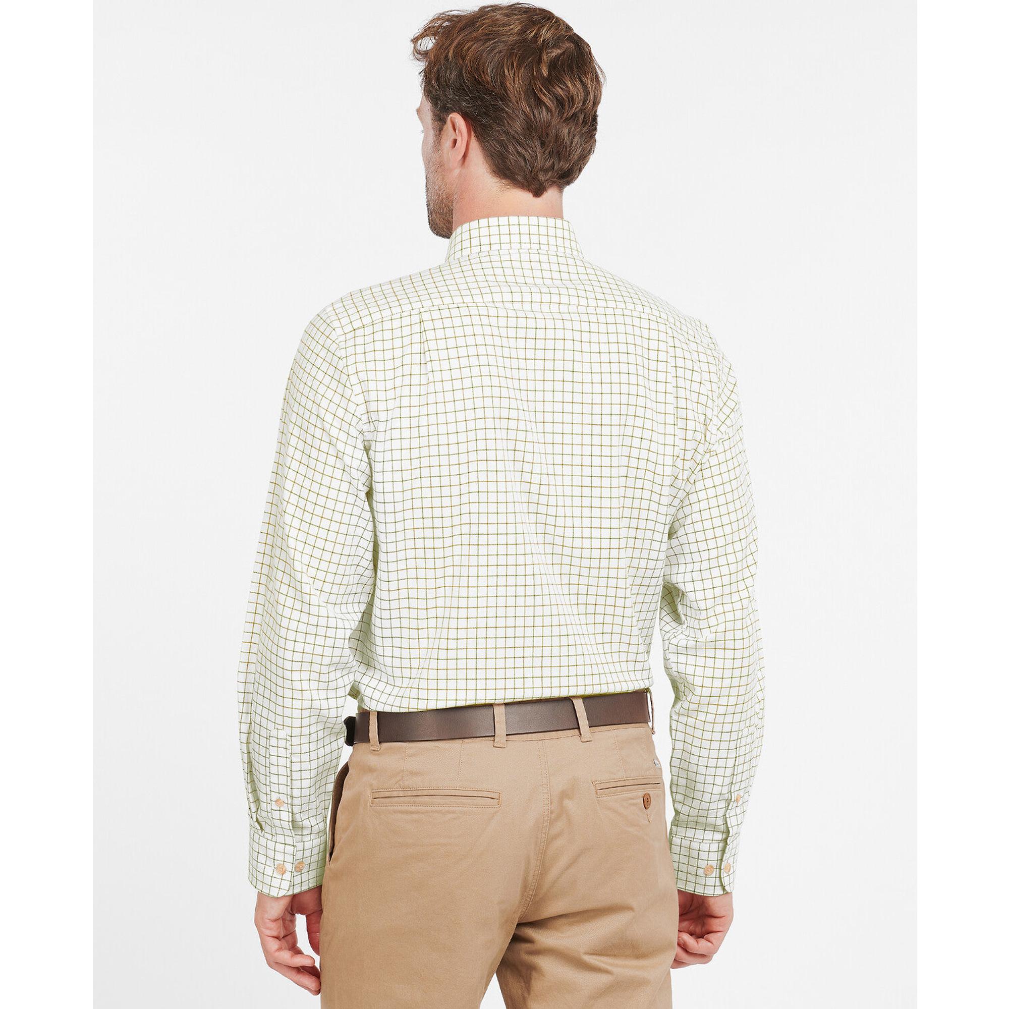 Product image 4 of 6 of Barbour Men's Field Tattersall Shirt - Green/Brown