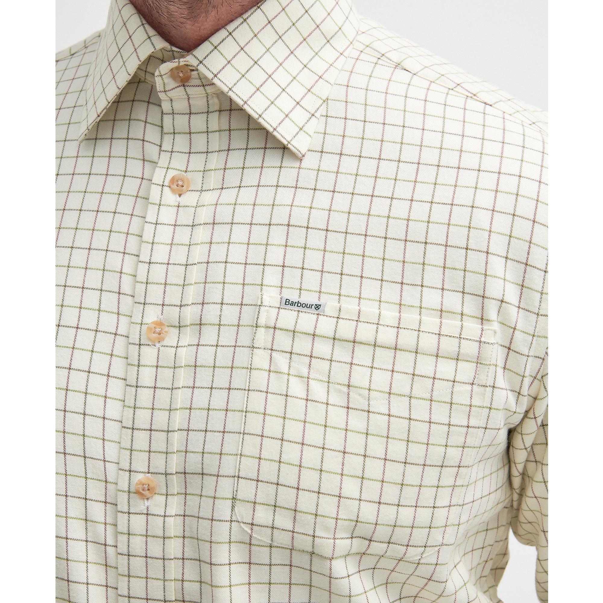 Product image 6 of 7 of Barbour Men's Field Tattersall Shirt - Green/Brown