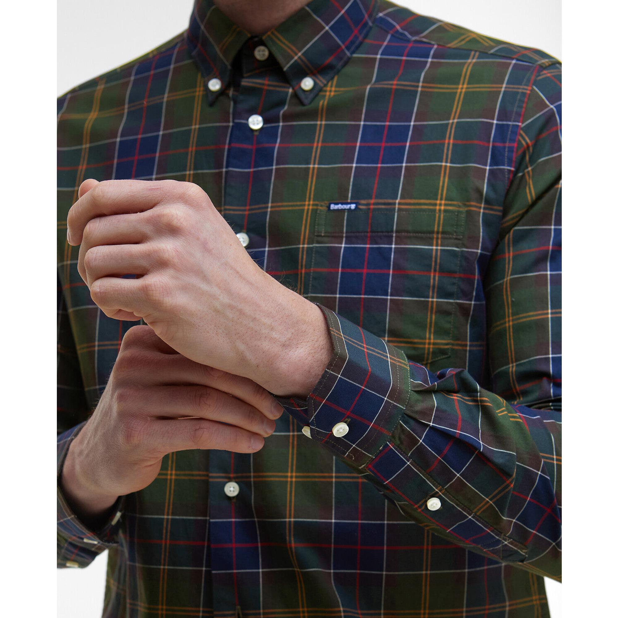 Product image 6 of 7 of Barbour Men's Wetheram Tailored Tartan Shirt - Classic