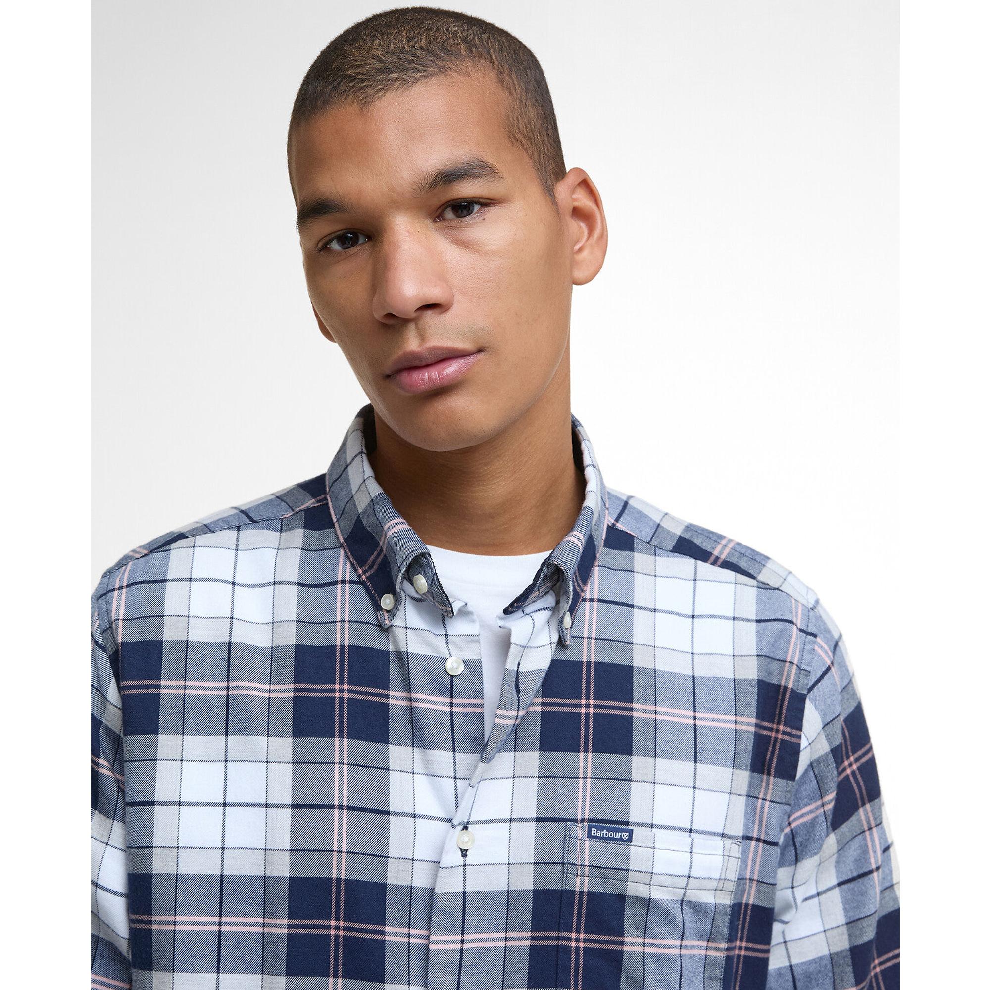 Product image 5 of 5 of Barbour Men's Fortrose Tailored Tartan Shirt - Riverstone