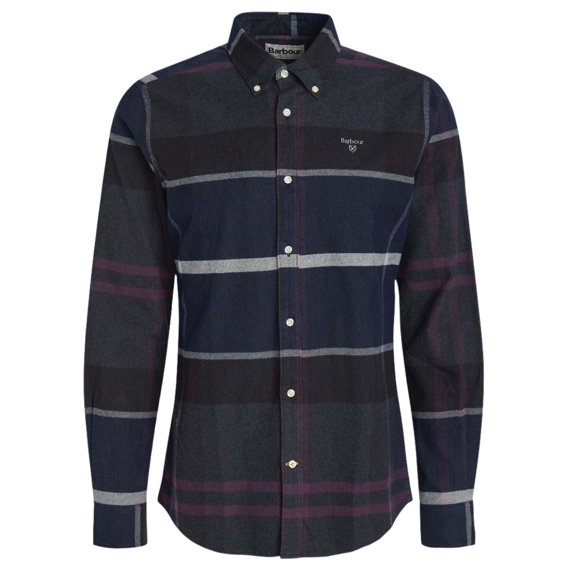 Product image 1 of 8 of Barbour Men's Iceloch Tailored Fit Shirt - Black