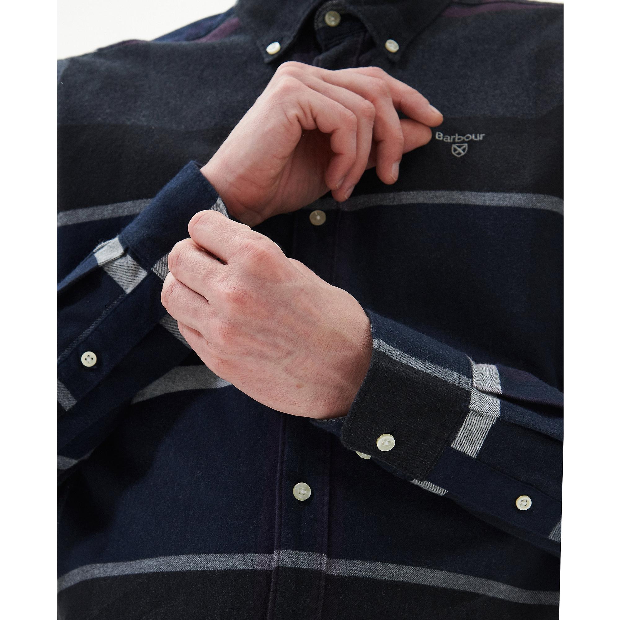 Product image 6 of 8 of Barbour Men's Iceloch Tailored Fit Shirt - Black