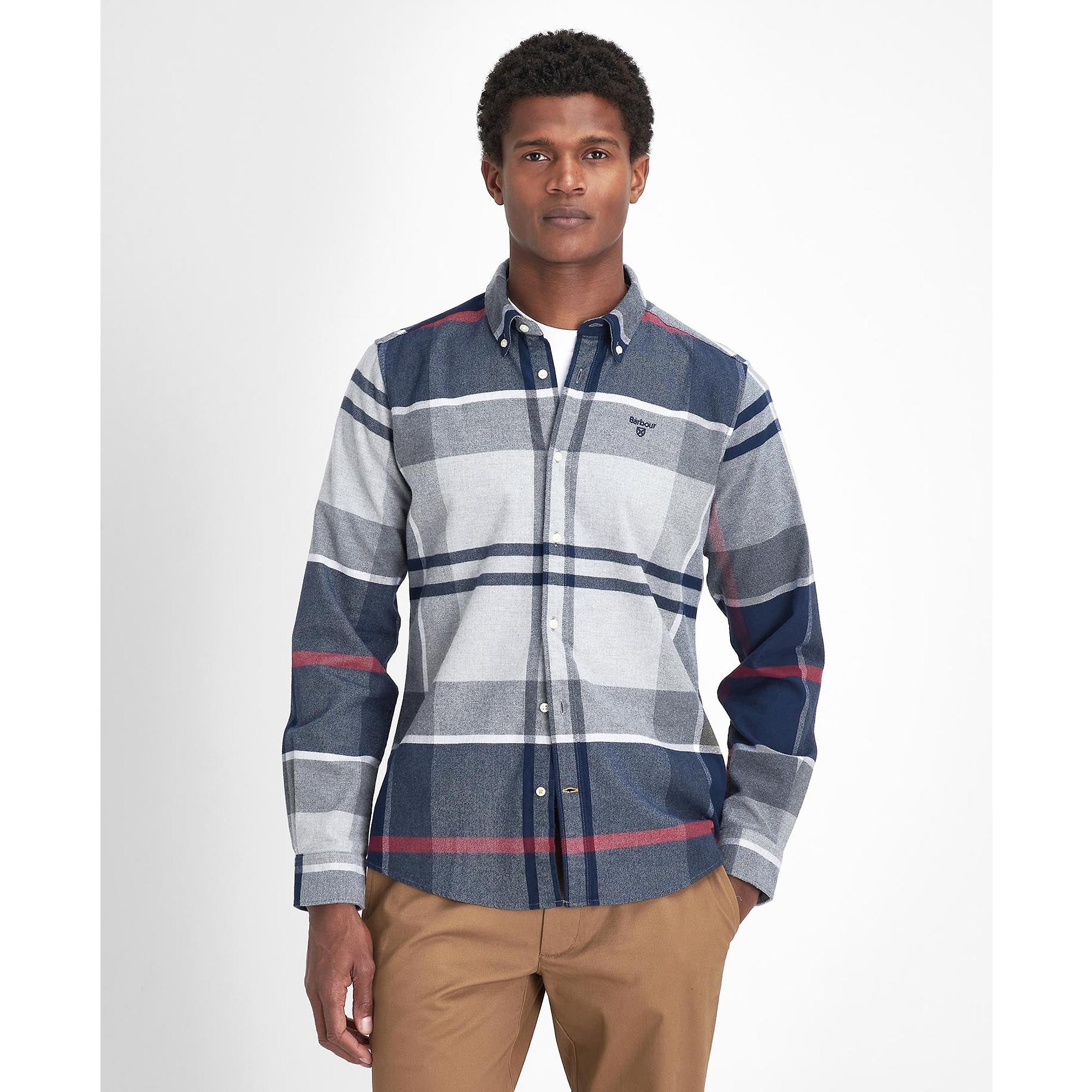 Product image 2 of 7 of Barbour Men's Iceloch Tailored Fit Shirt - Blue Granite