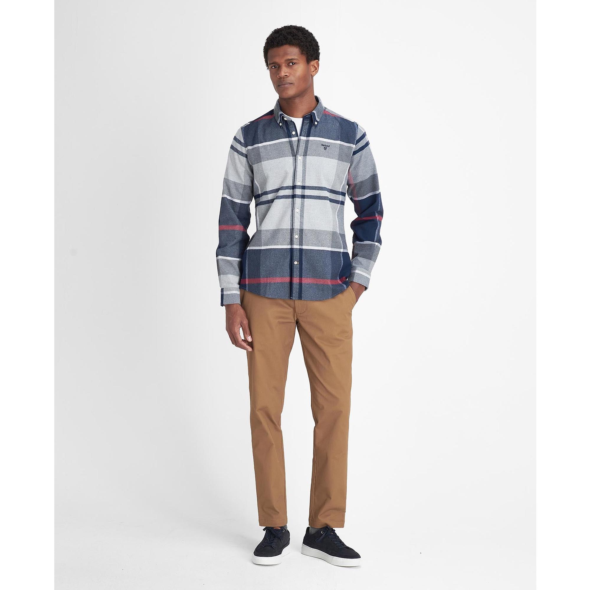 Product image 4 of 7 of Barbour Men's Iceloch Tailored Fit Shirt - Blue Granite