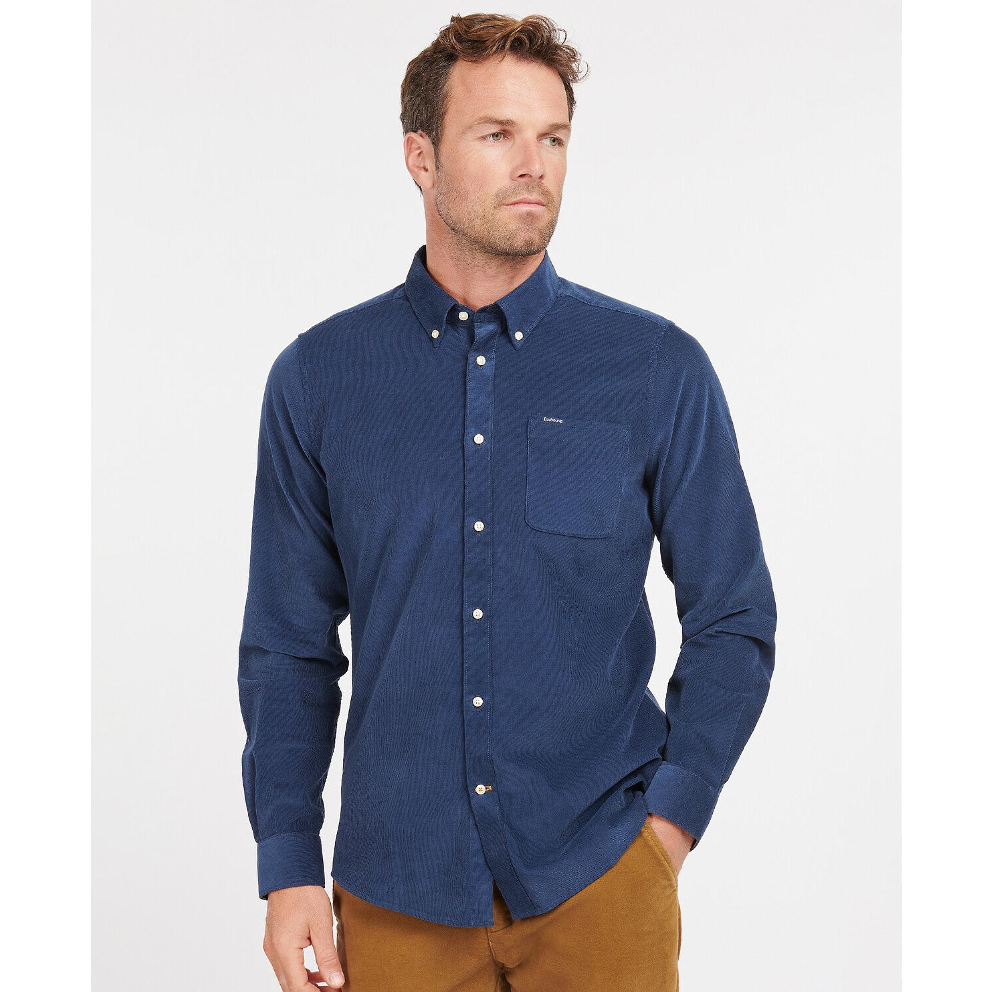 Product image 2 of 6 of Barbour Men's Ramsey Tailored Fit Shirt - Dark Denim