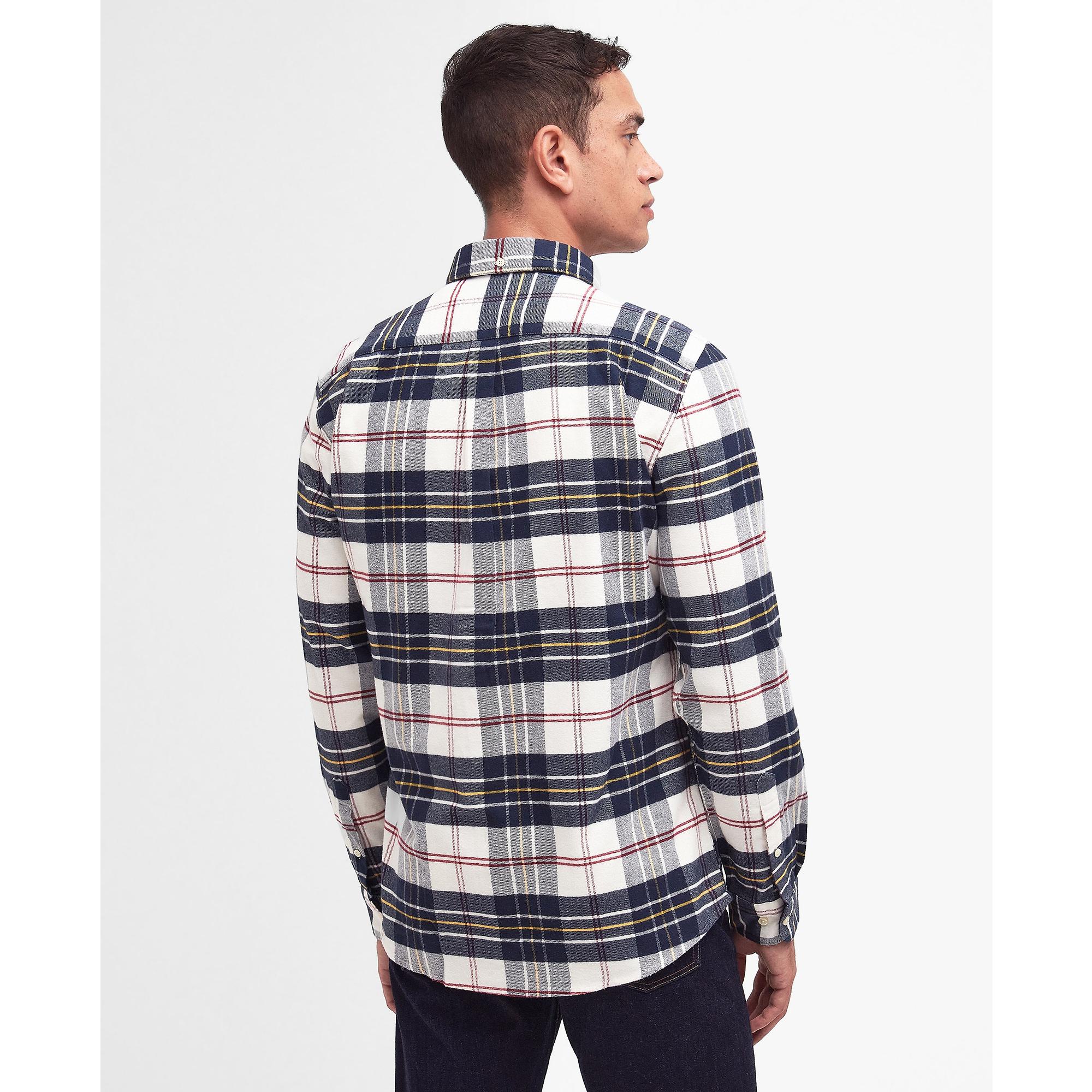 Product image 3 of 7 of Barbour Men's Ronan Tailored Fit Check Shirt - Ecru