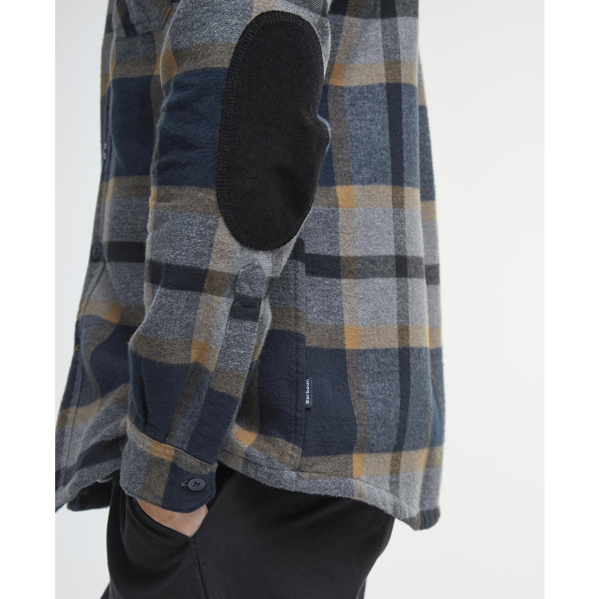 Product image 5 of 7 of Barbour Men's Rhobell Rugged Tailored Shirt - Grey Marl