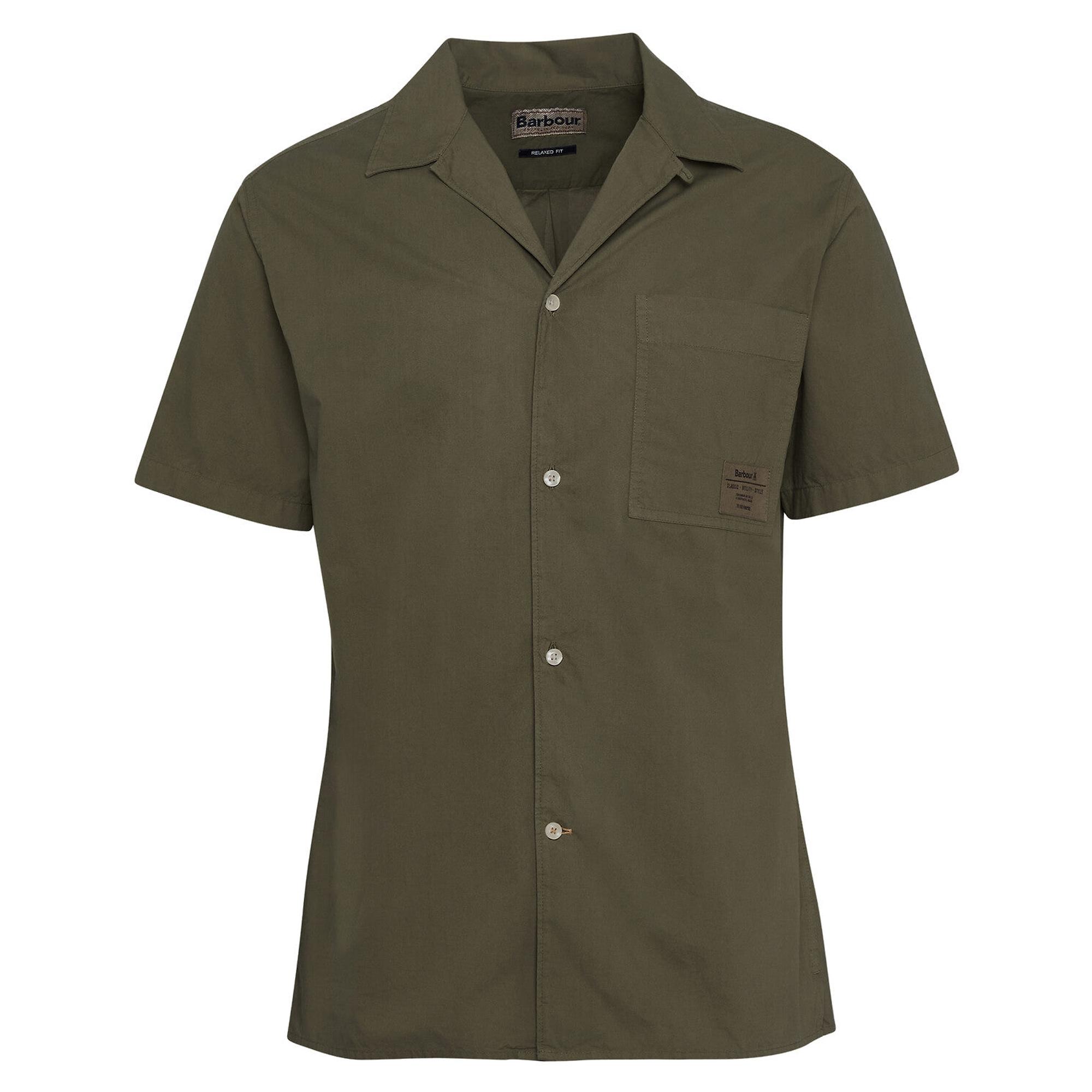 Product image 1 of 6 of Barbour Men's Holywell Relaxed Short-Sleeved Shirt - Light Sage