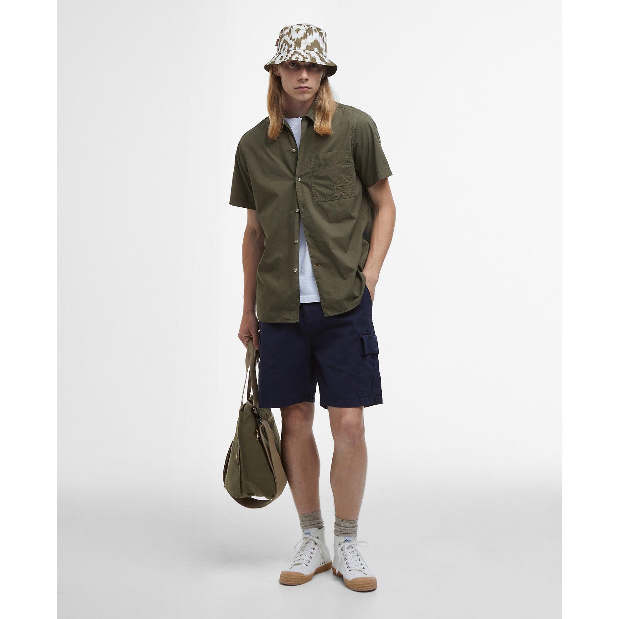 Product image 3 of 6 of Barbour Men's Holywell Relaxed Short-Sleeved Shirt - Light Sage