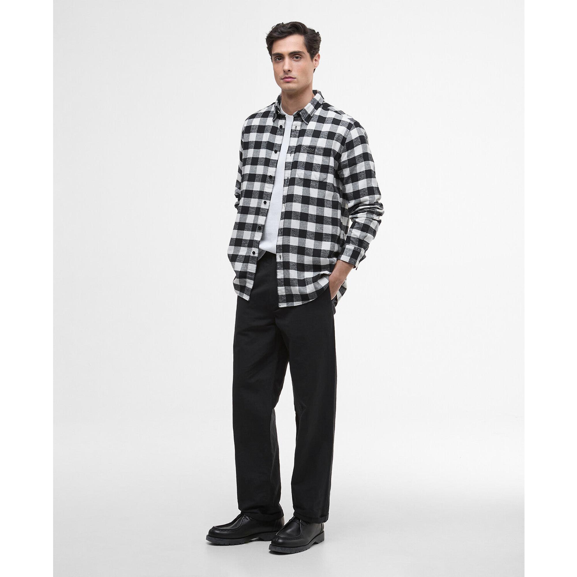Product image 3 of 6 of Barbour International Men's Blackstreak Check Shirt - Black