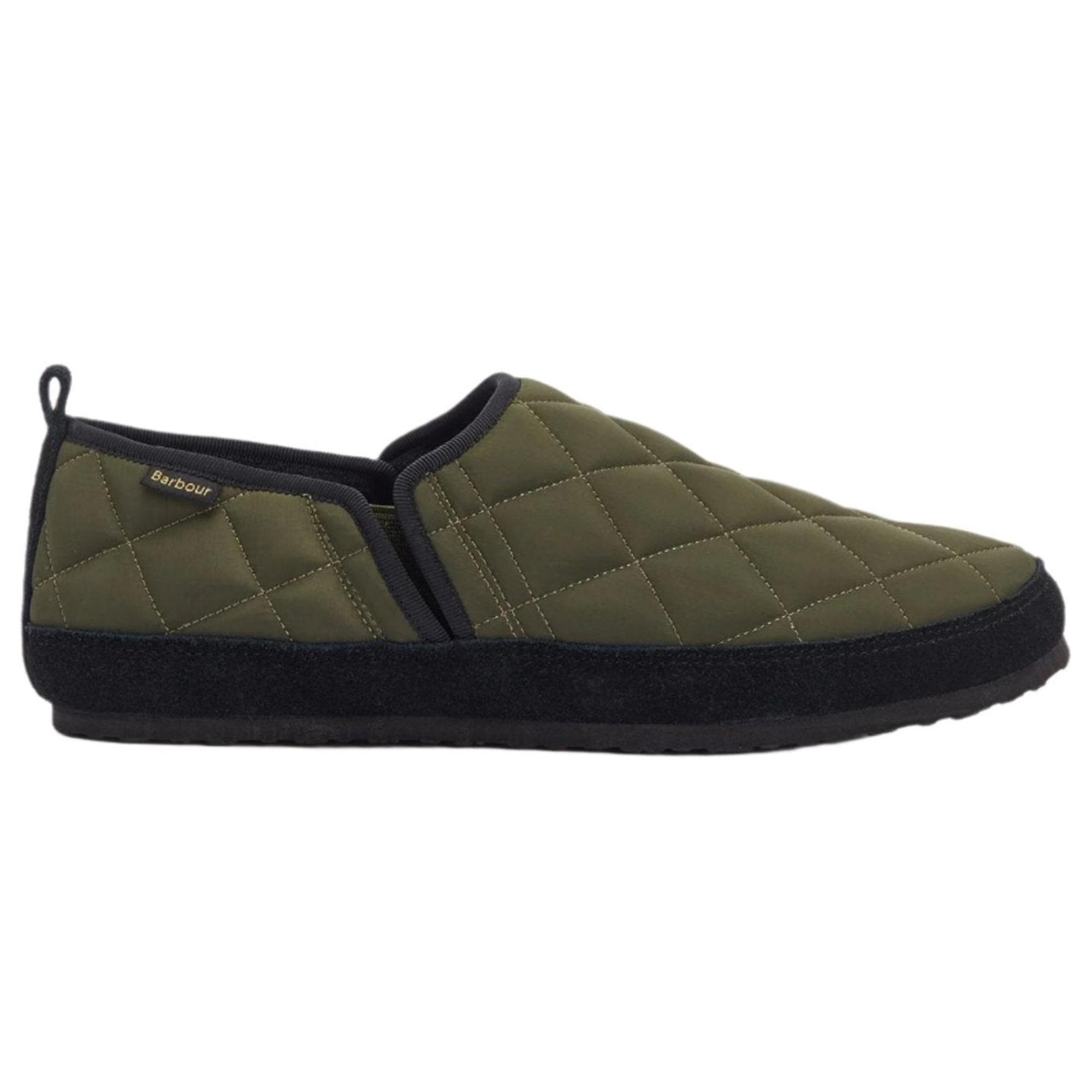 Product image 1 of 6 of Barbour Men's Hall Quilted Slippers - Olive