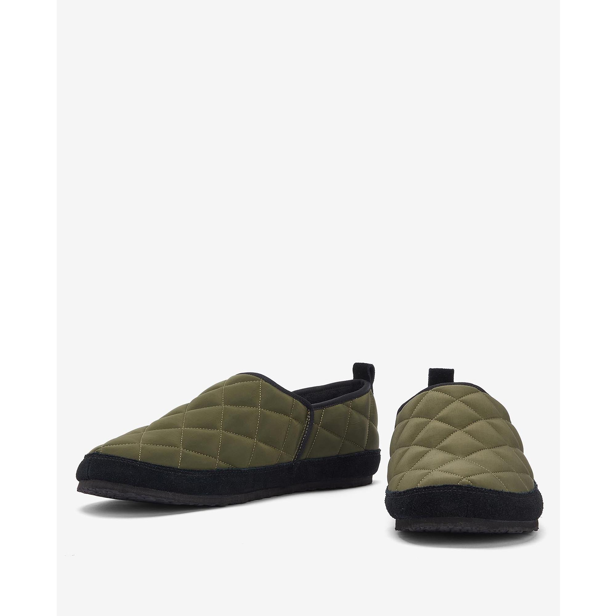 Product image 4 of 6 of Barbour Men's Hall Quilted Slippers - Olive