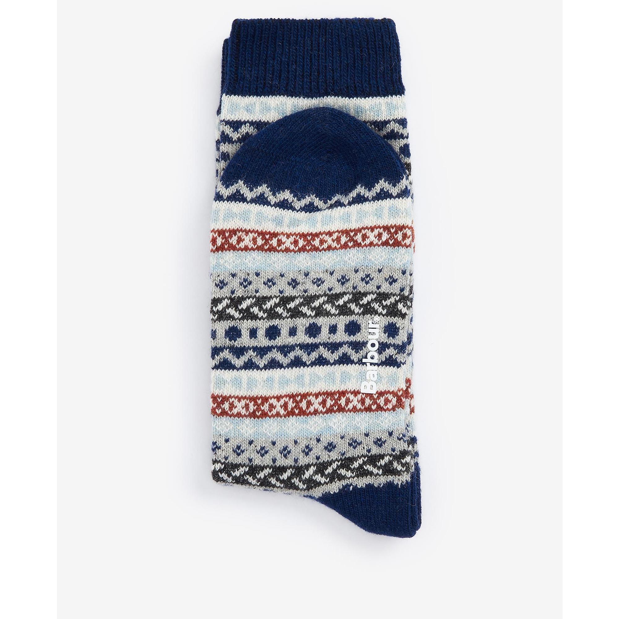 Product image 3 of 5 of Barbour Men's Fairisle Socks Set of 2 - Blue Granite Mix