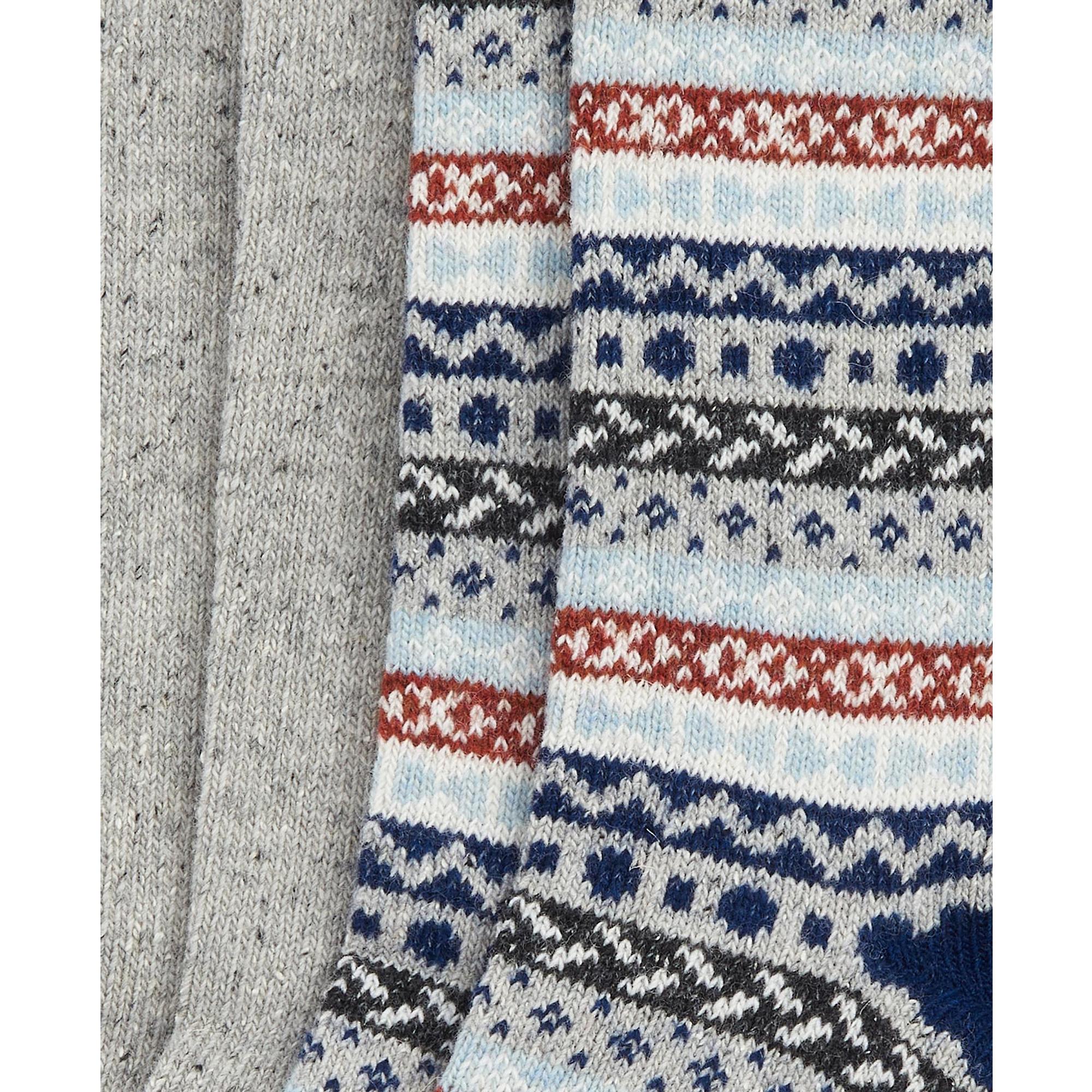 Product image 5 of 5 of Barbour Men's Fairisle Socks Set of 2 - Blue Granite Mix