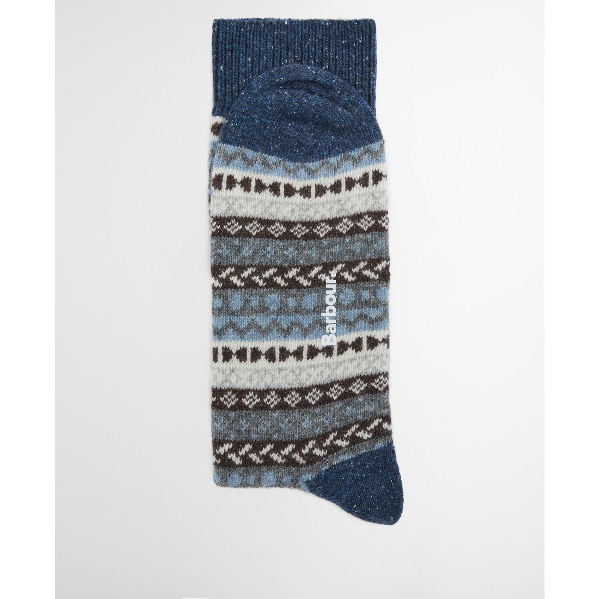 Product image 3 of 5 of Barbour Men's Fairisle Socks 2 Pack - Midnight Oak Mix