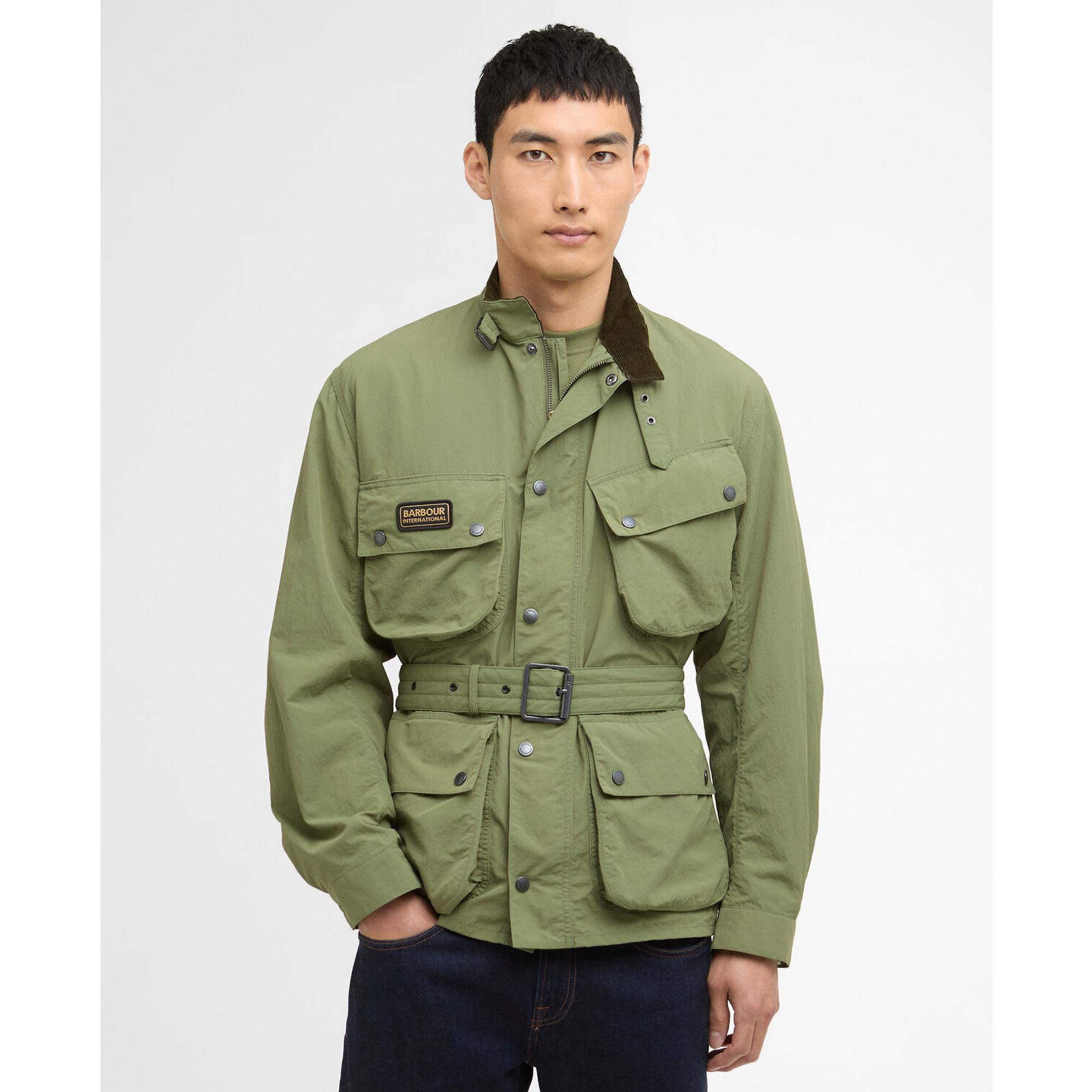Product image 2 of 7 of Barbour International Men's Contemporary A7 Showerproof Jacket - Burnt Olive