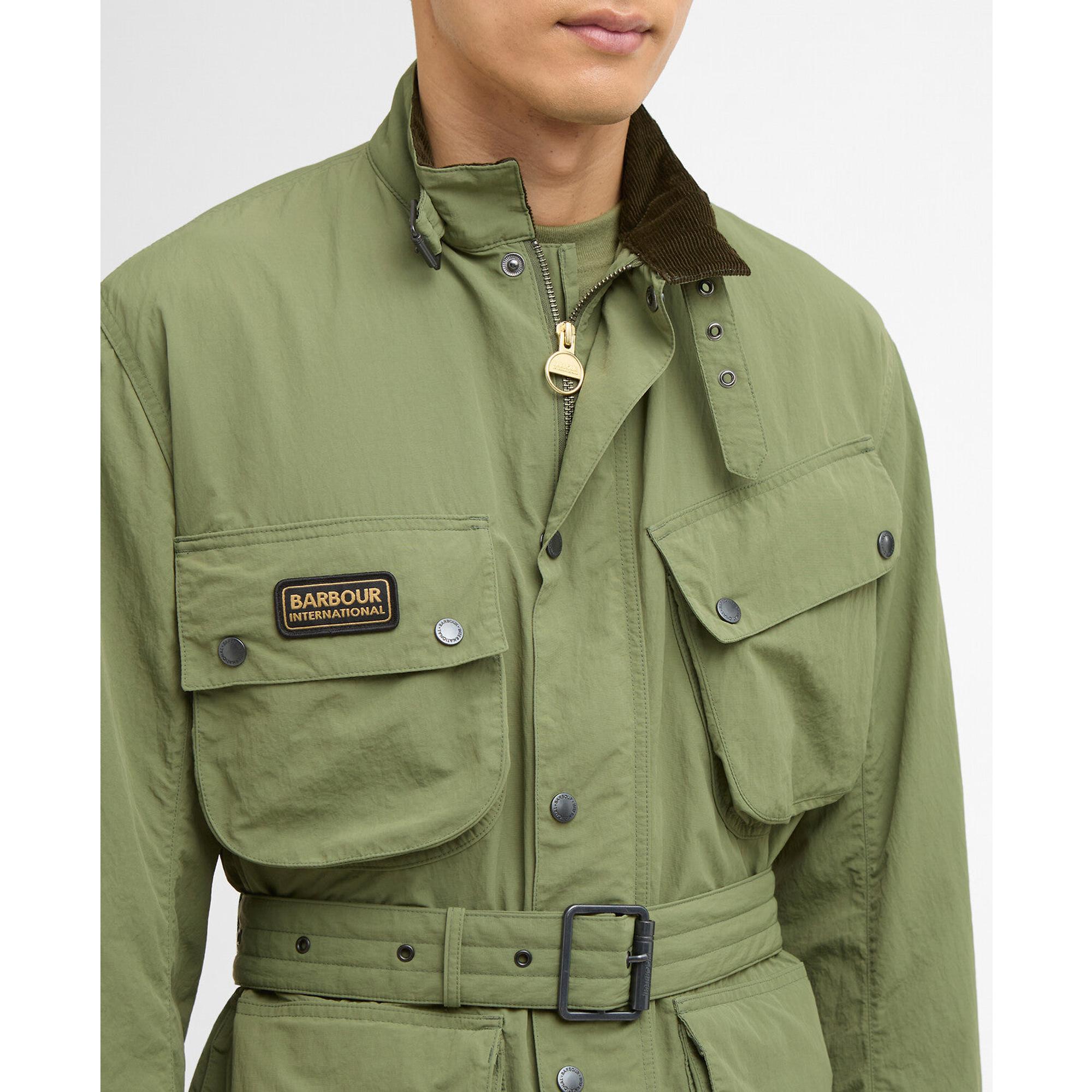 Product image 6 of 7 of Barbour International Men's Contemporary A7 Showerproof Jacket - Burnt Olive