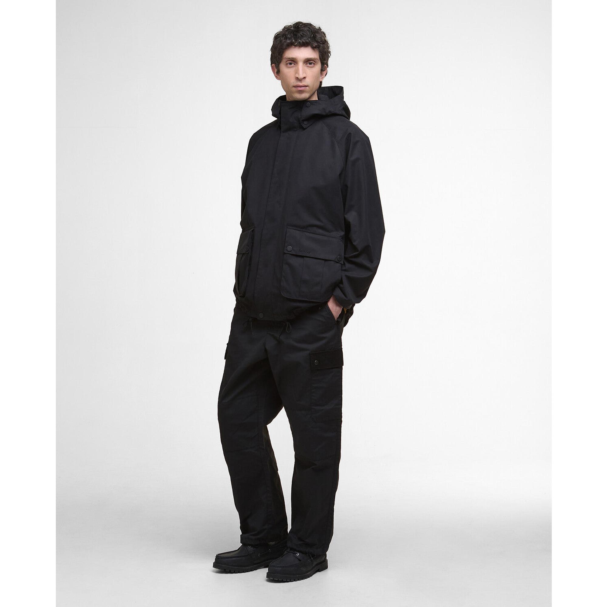 Product image 3 of 8 of Barbour Men's Re-Engineered Hooded Wading Spey Showerproof Jacket - Black