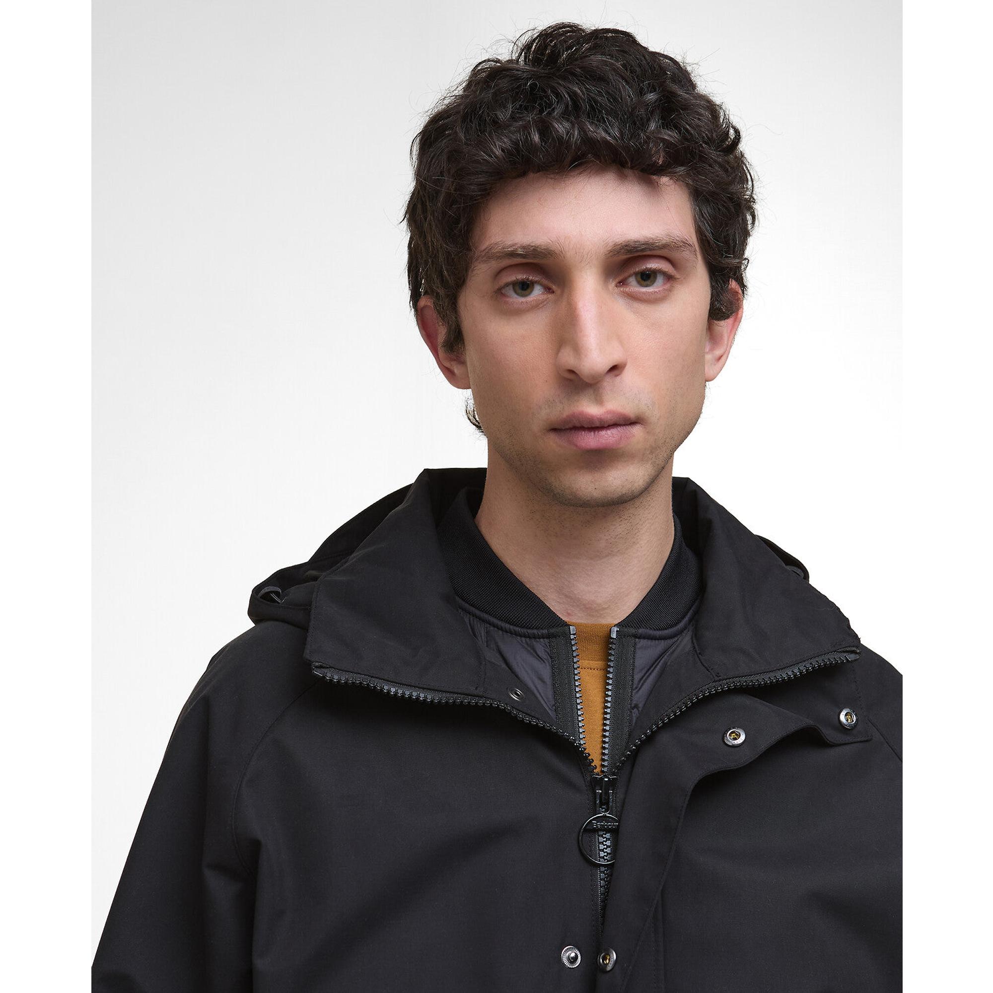Product image 5 of 8 of Barbour Men's Re-Engineered Hooded Wading Spey Showerproof Jacket - Black