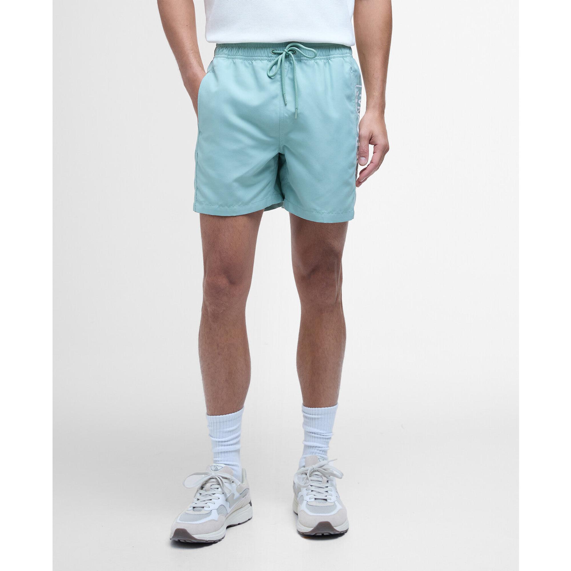 Product image 3 of 6 of Barbour International Men's Large Logo Swim Shorts - Granite Green