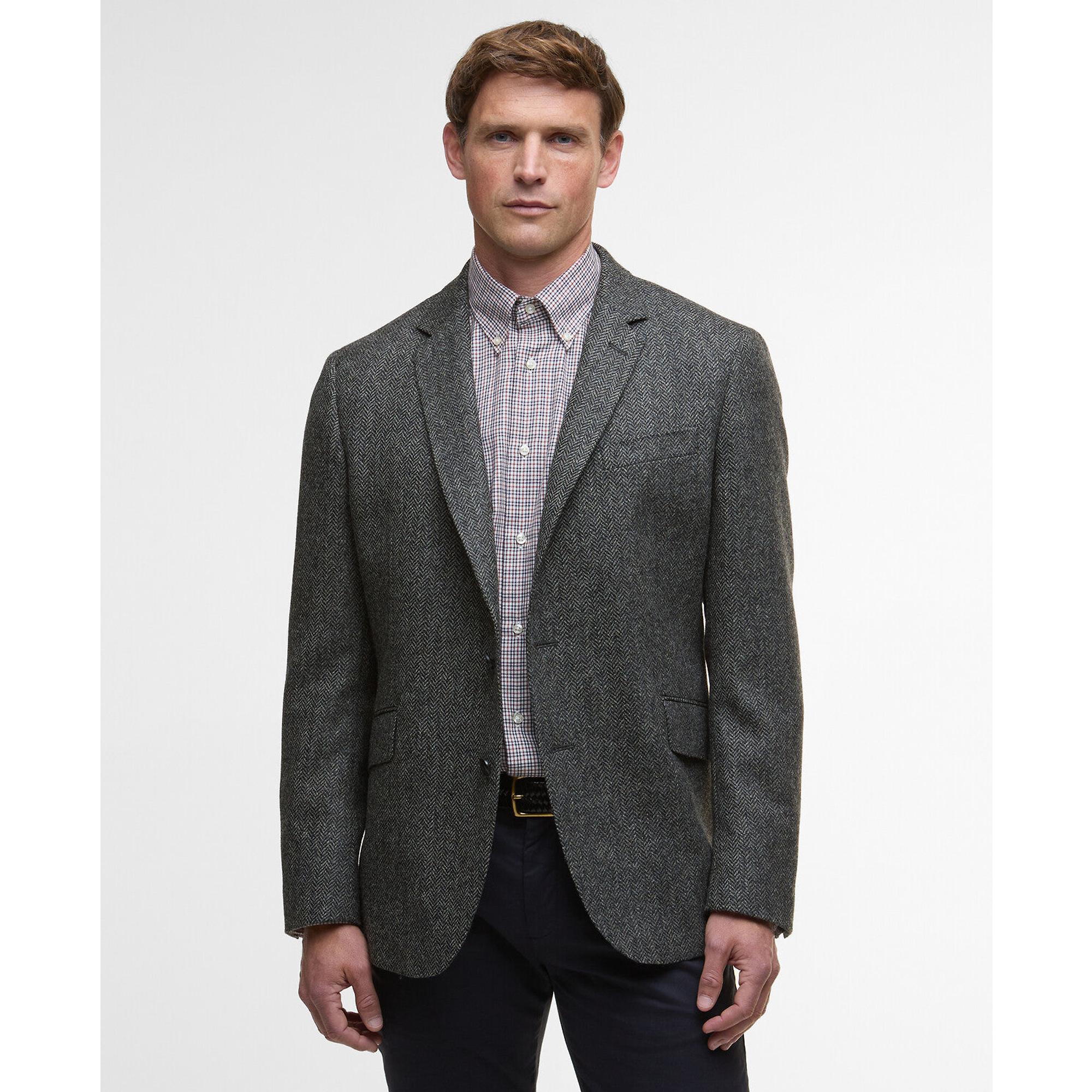 Product image 2 of 7 of Barbour Men's Firth Moons Herringbone Blazer - Grey