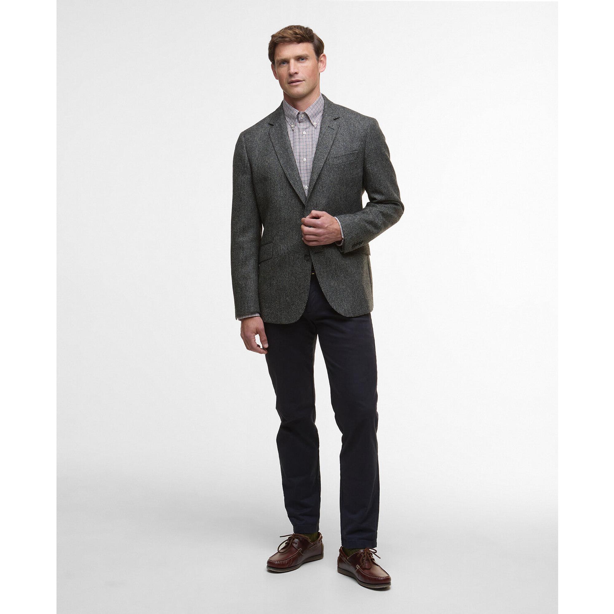 Product image 3 of 7 of Barbour Men's Firth Moons Herringbone Blazer - Grey