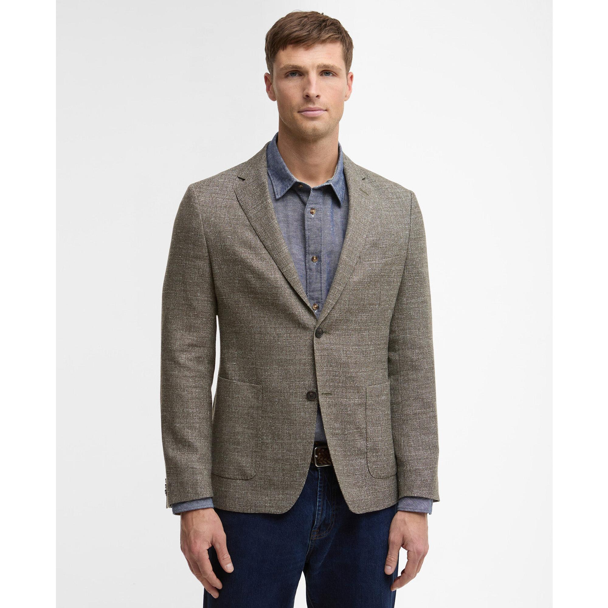 Product image 2 of 7 of Barbour Men's Auckland Melange Blazer - Olive