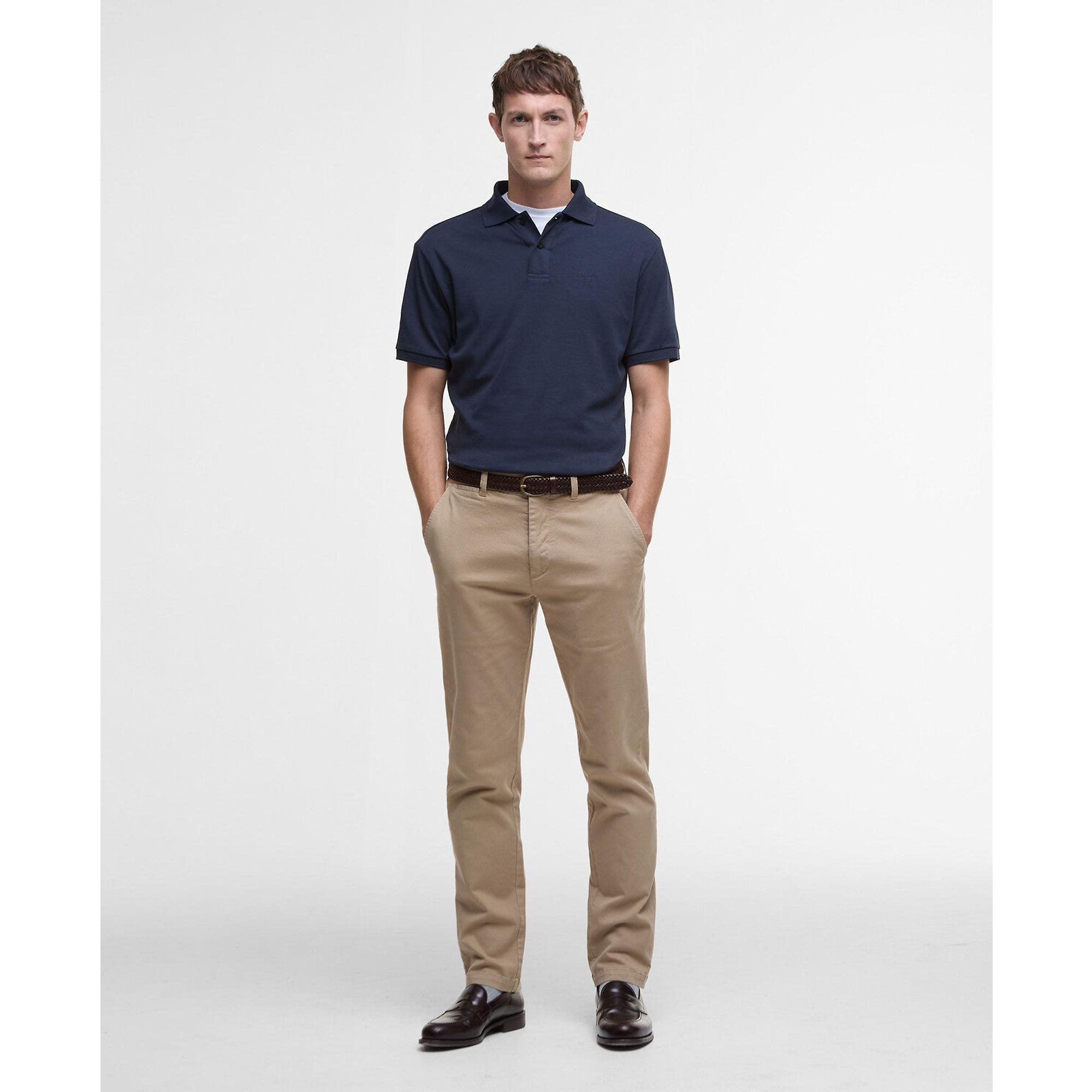 Product image 2 of 6 of Barbour Men's Washed Stretch Tailored Trousers - Washed Stone