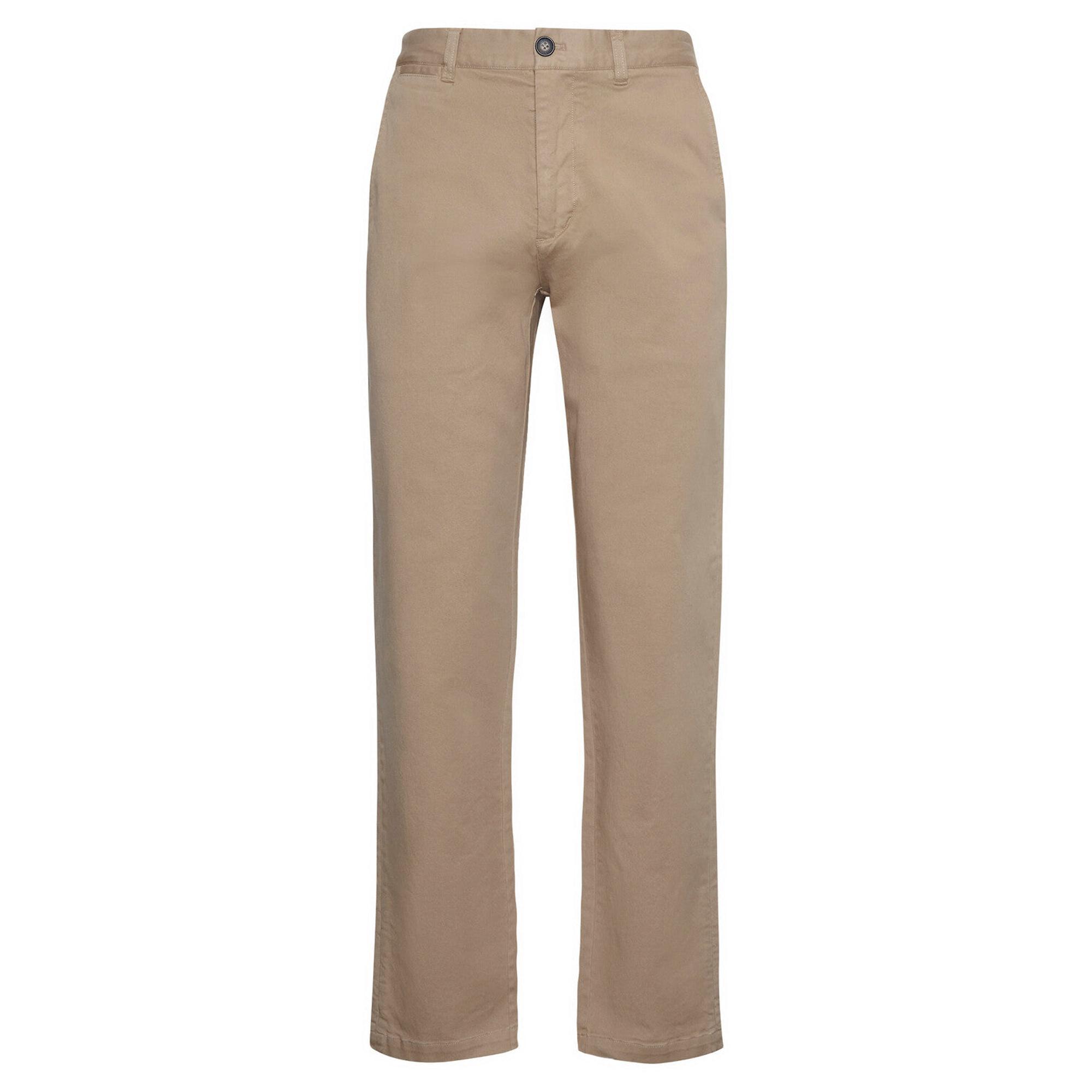 Product image 1 of 6 of Barbour Men's Washed Stretch Tailored Trousers - Washed Stone