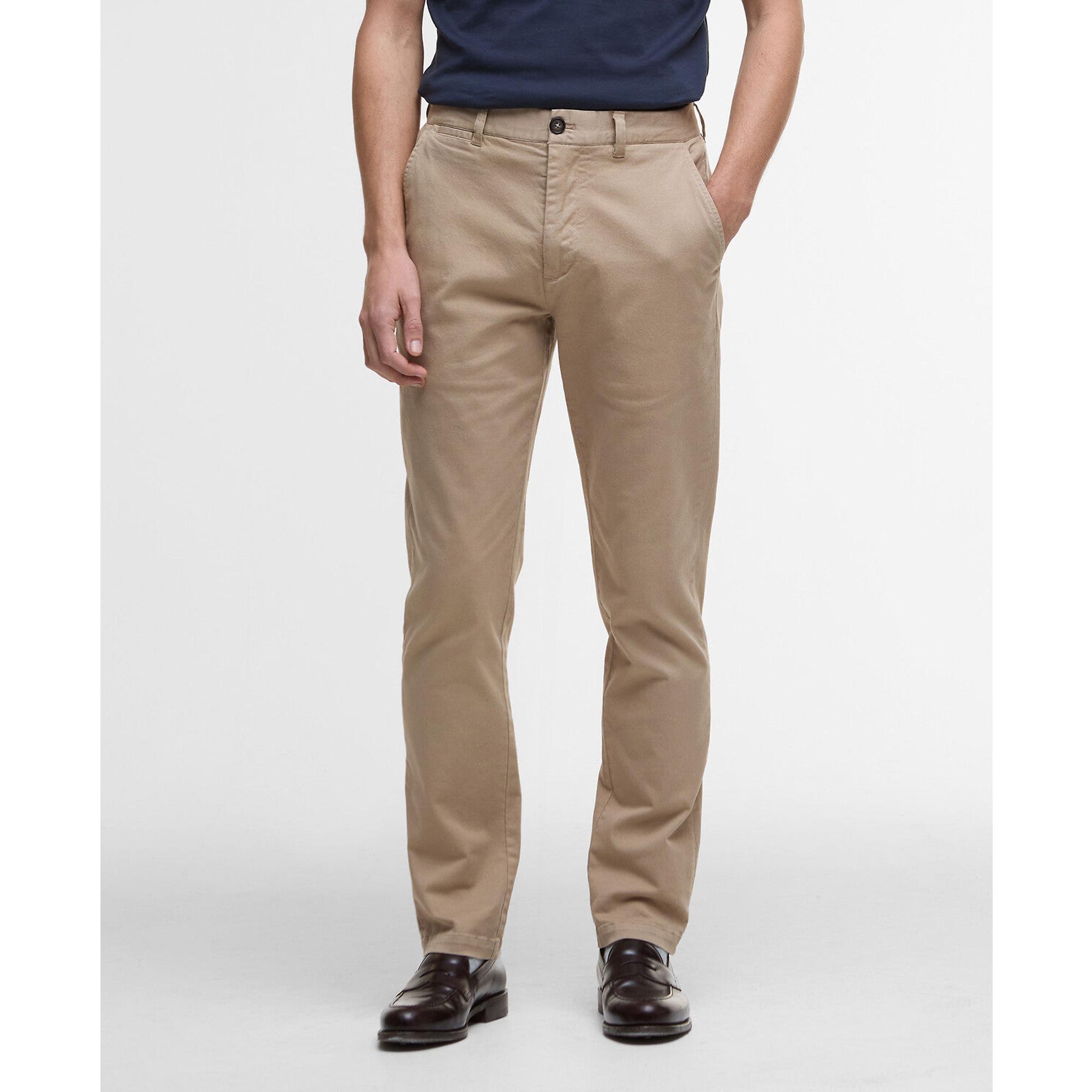 Product image 3 of 6 of Barbour Men's Washed Stretch Tailored Trousers - Washed Stone