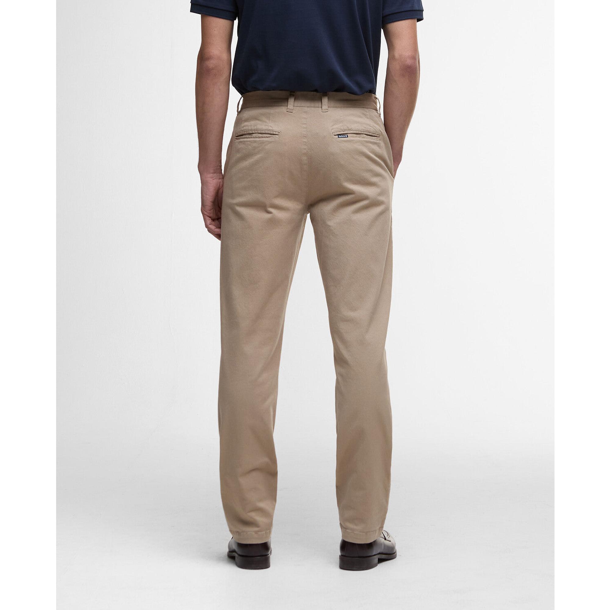 Product image 4 of 6 of Barbour Men's Washed Stretch Tailored Trousers - Washed Stone