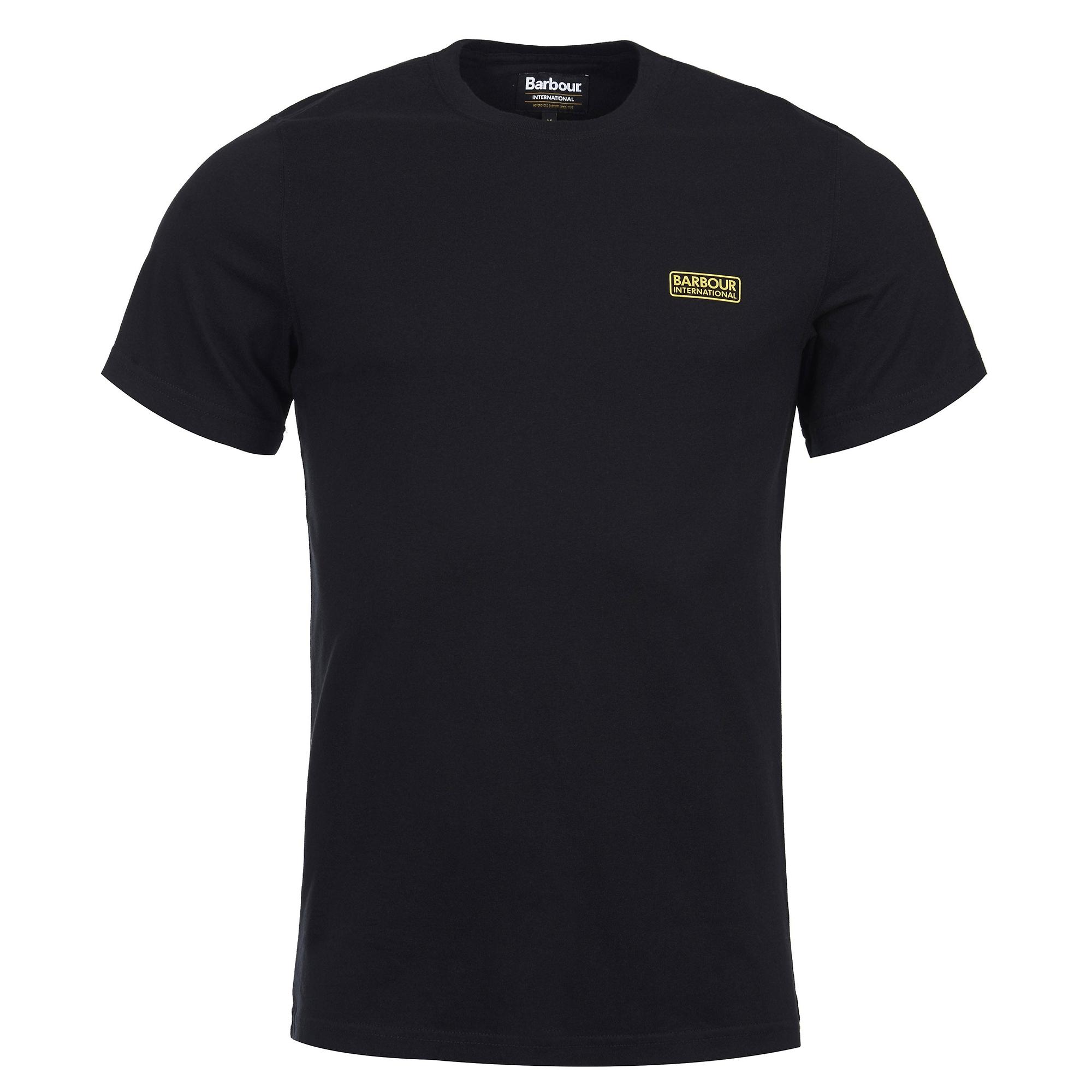 Product image 1 of 5 of Barbour International Men's Small Logo T-Shirt - Black/Yellow