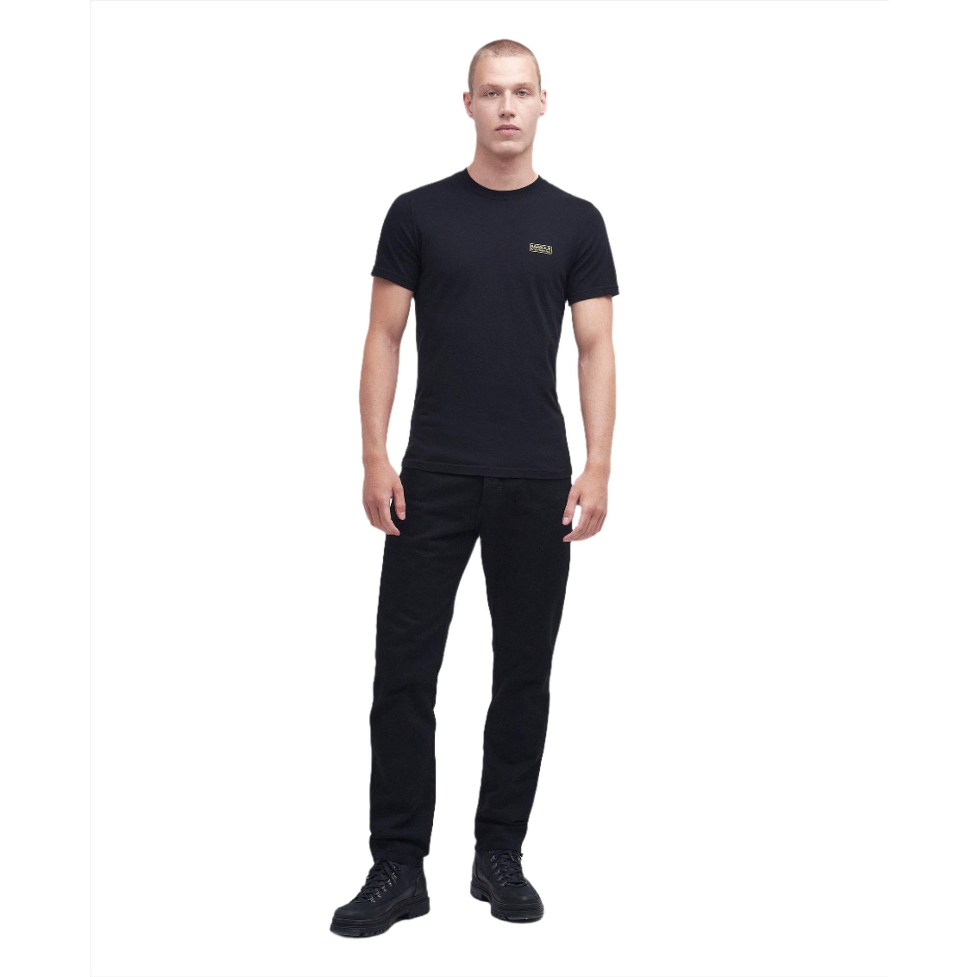 Product image 2 of 5 of Barbour International Men's Small Logo T-Shirt - Black/Yellow