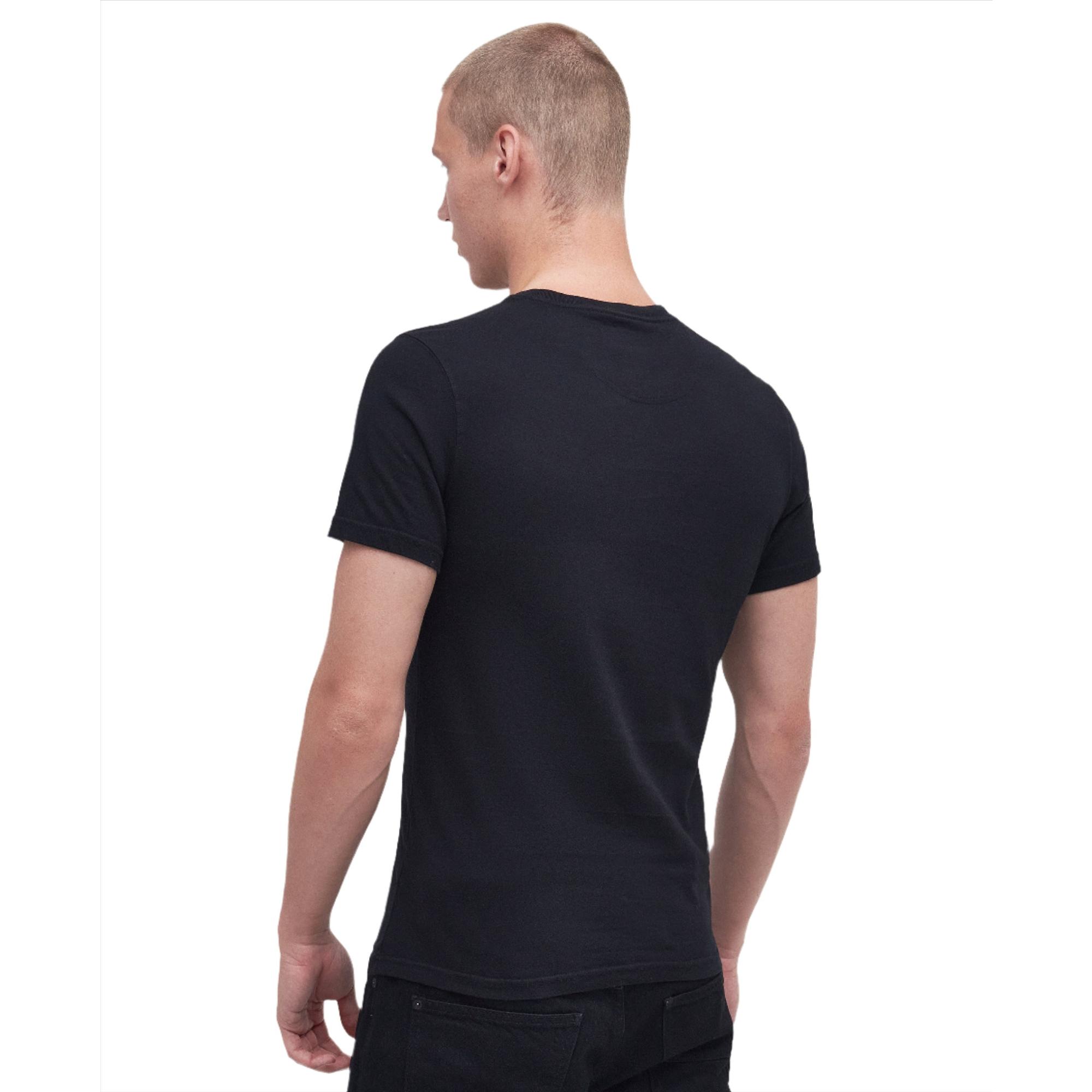 Product image 4 of 5 of Barbour International Men's Small Logo T-Shirt - Black/Yellow